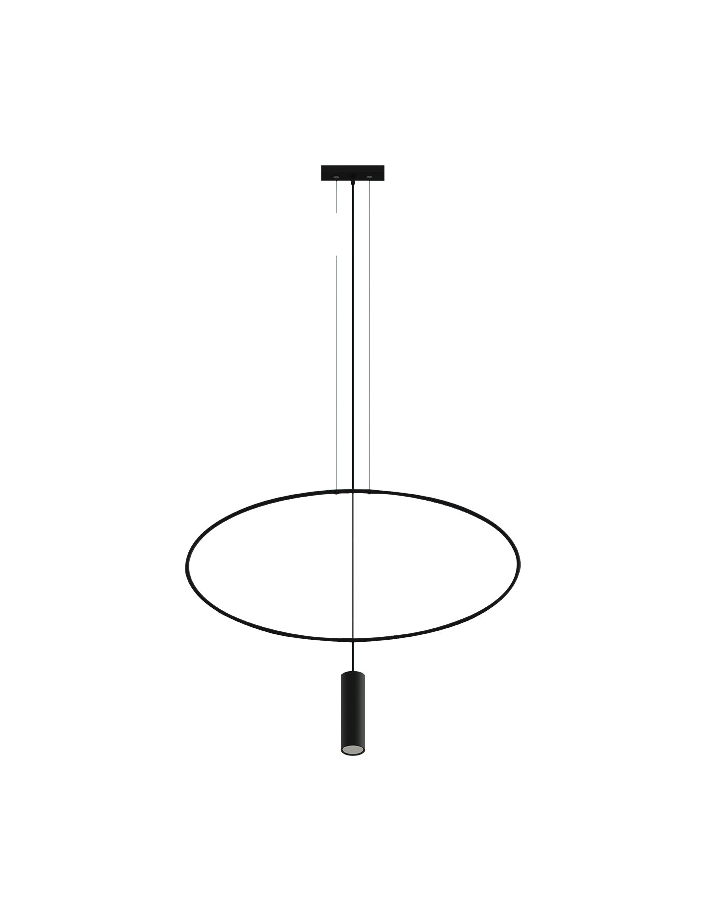 Pendant lamp HOLAR 1 black