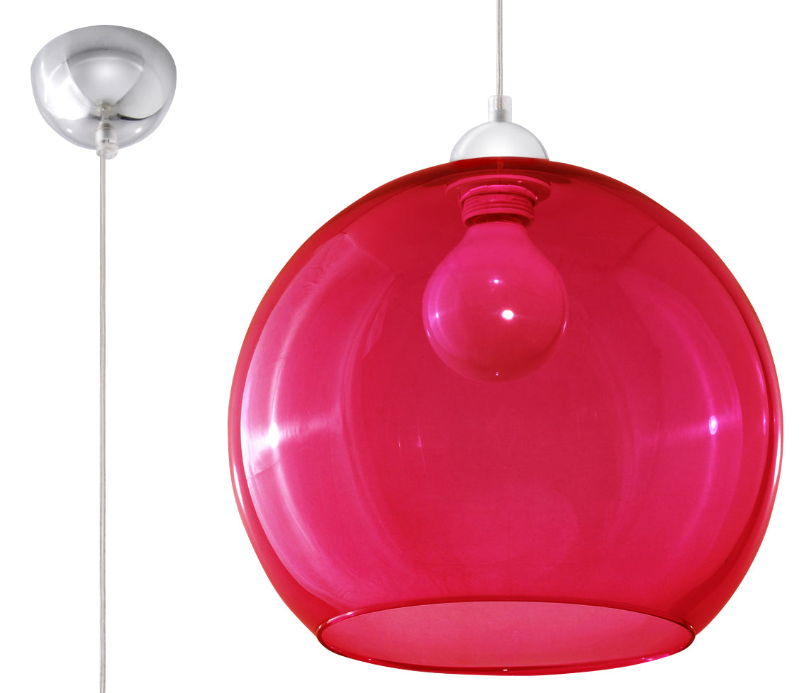 Pendant lamp BALL red