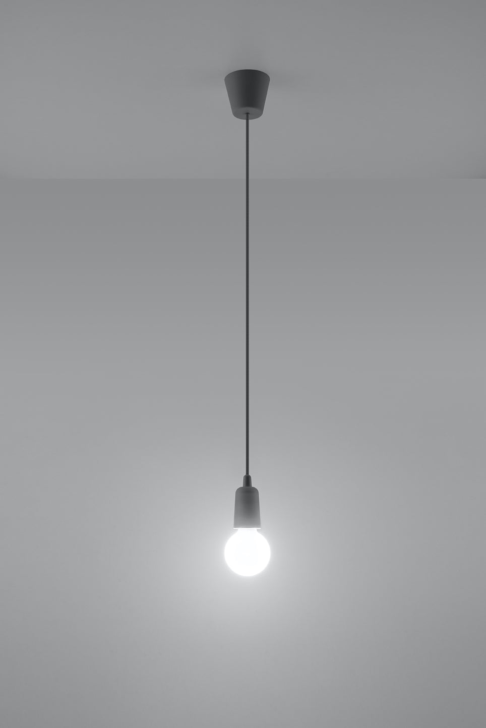 Pendant lamp DIEGO 1 grey