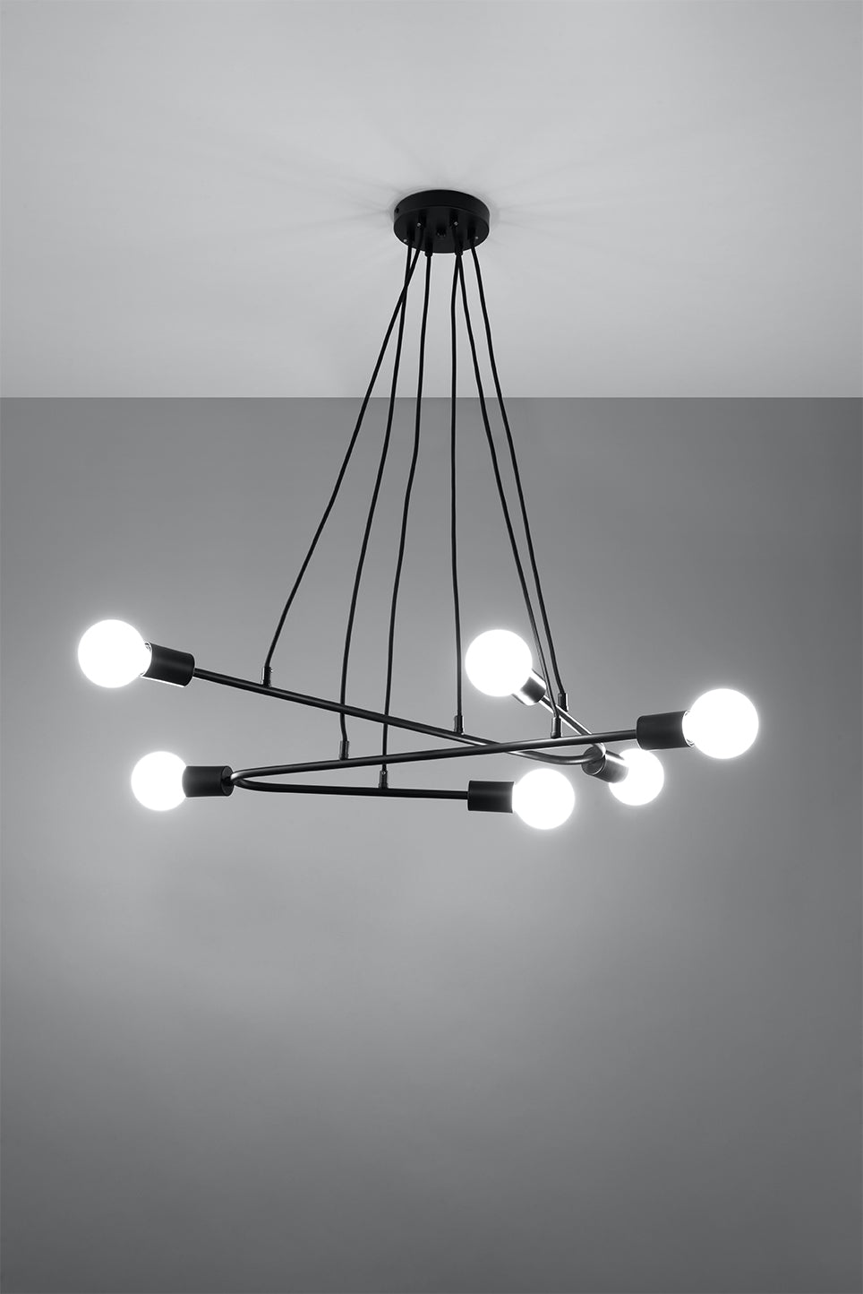 Pendant lamp ASTRAL 6 black