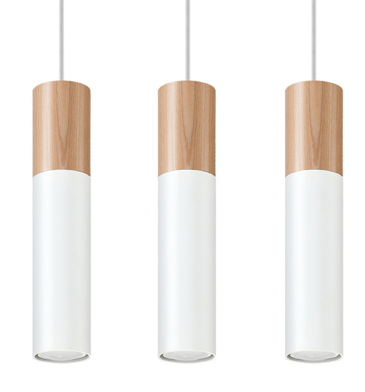 Pendant lamp PABLO 3 white