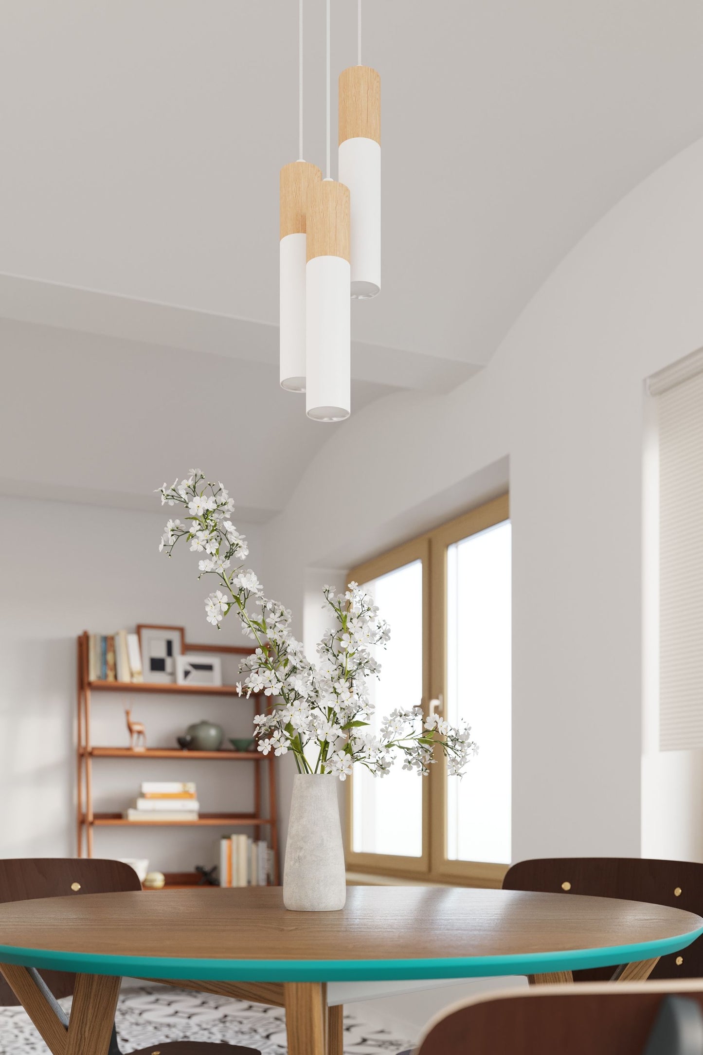 Pendant lamp PABLO 3 white