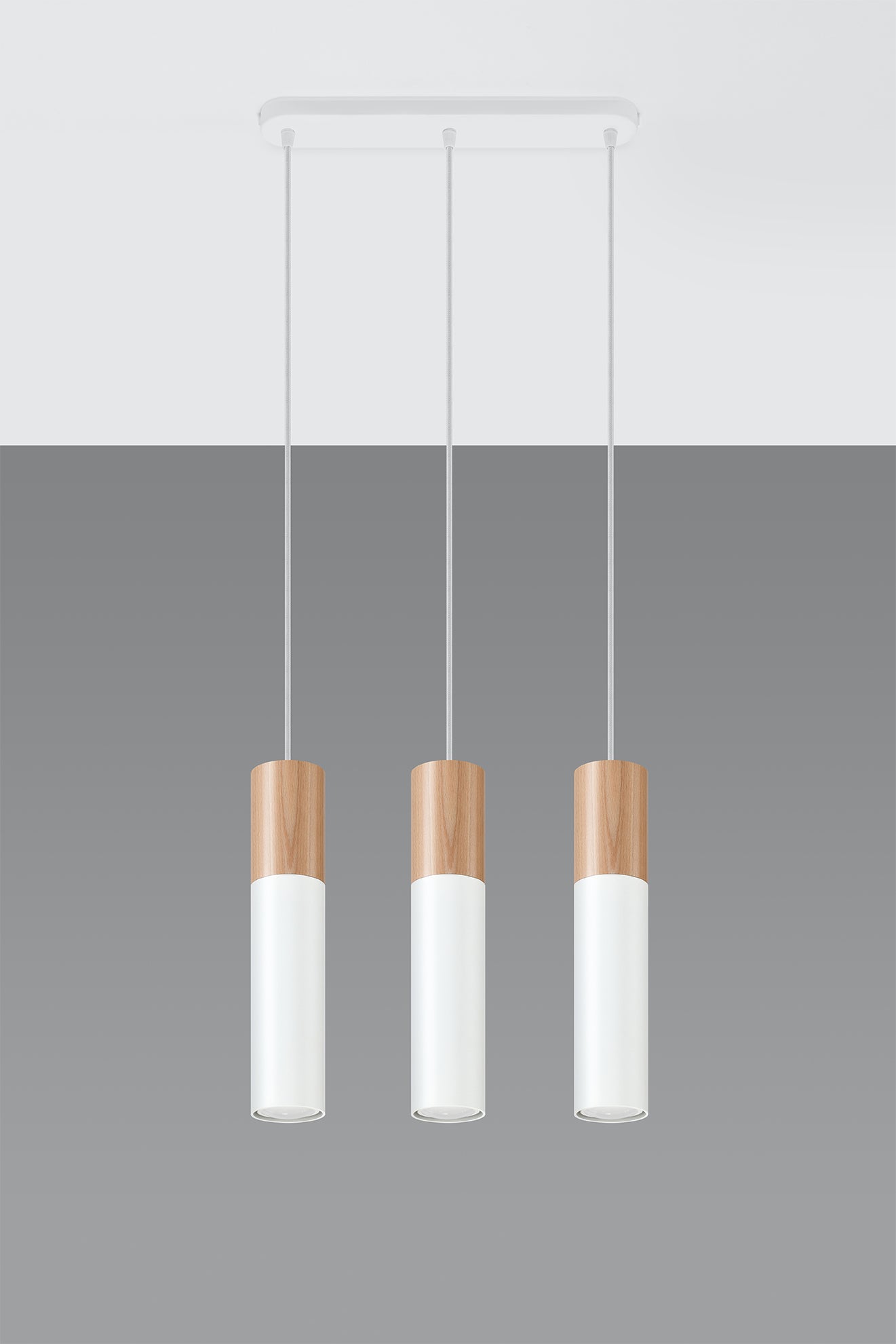 Pendant lamp PABLO 3 white