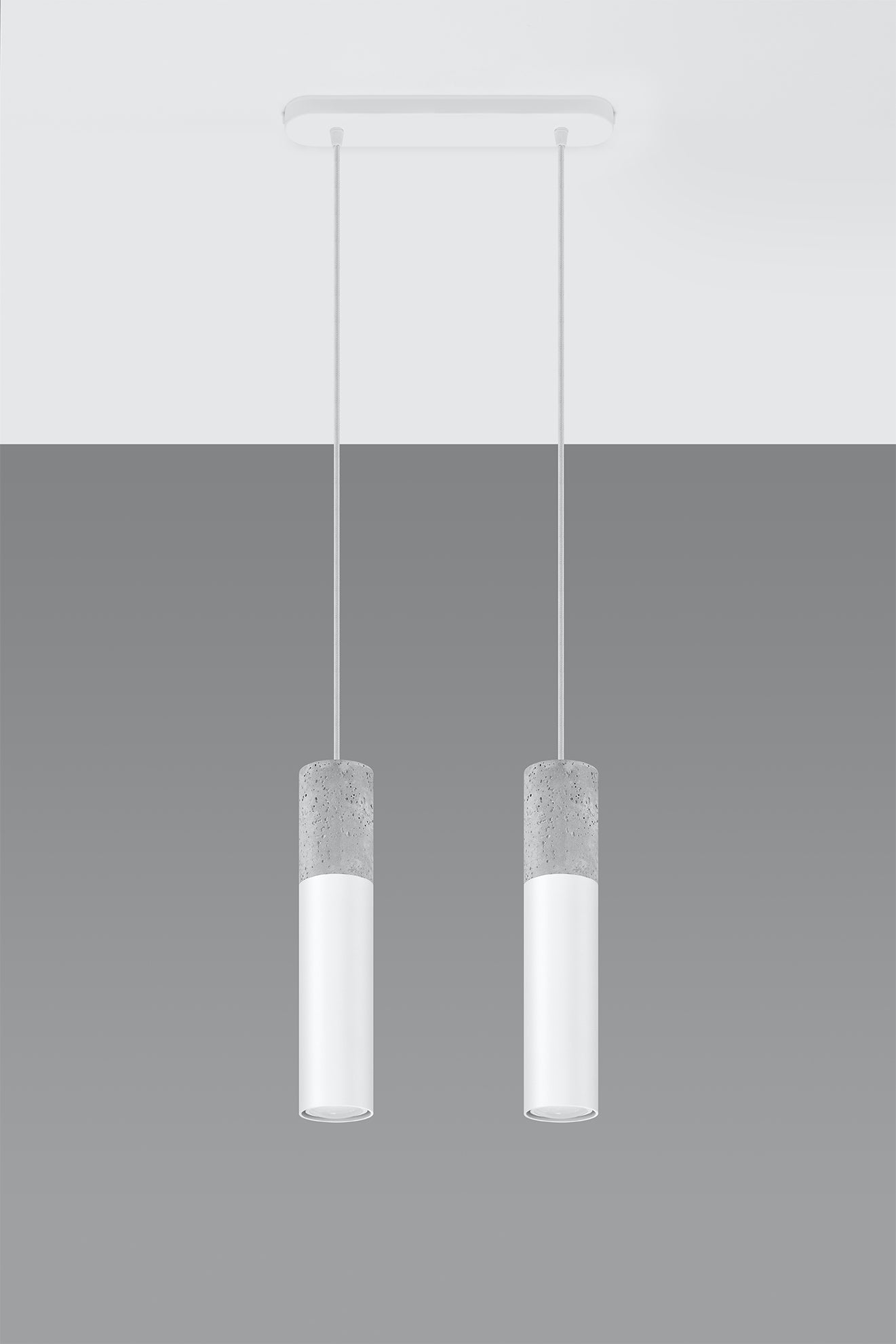 Pendant lamp BORGIO 2 white