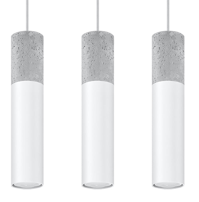 Pendant lamp BORGIO 3 white