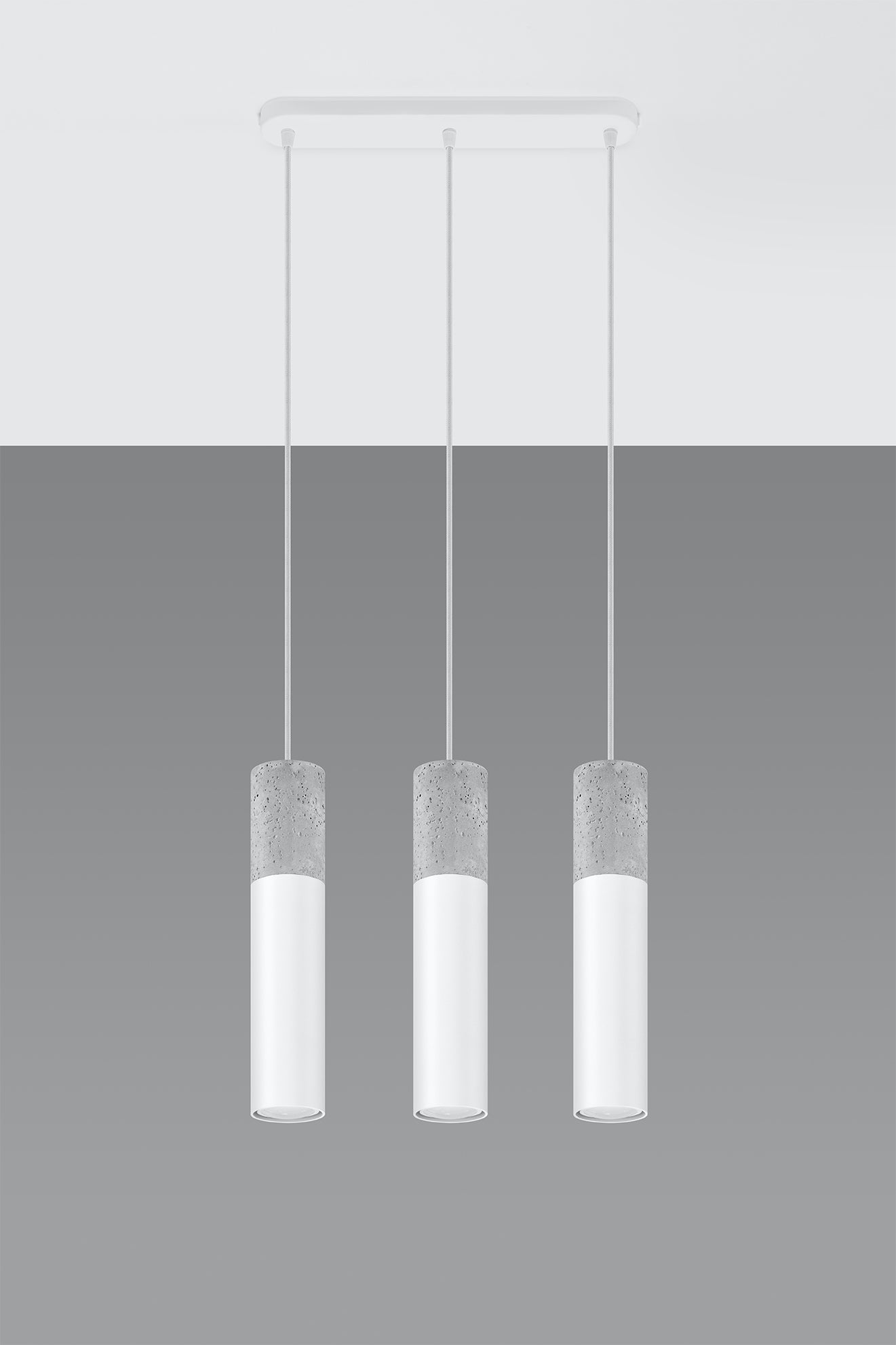 Pendant lamp BORGIO 3 white