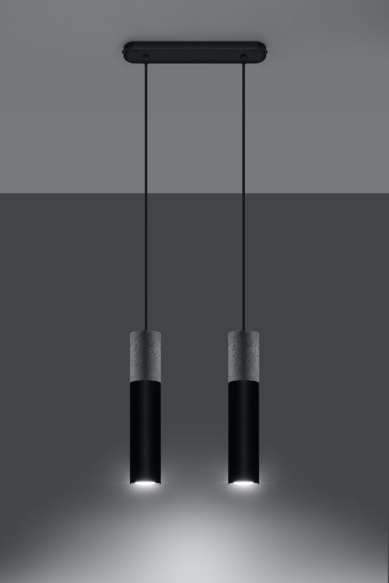 Pendant lamp BORGIO 2 black