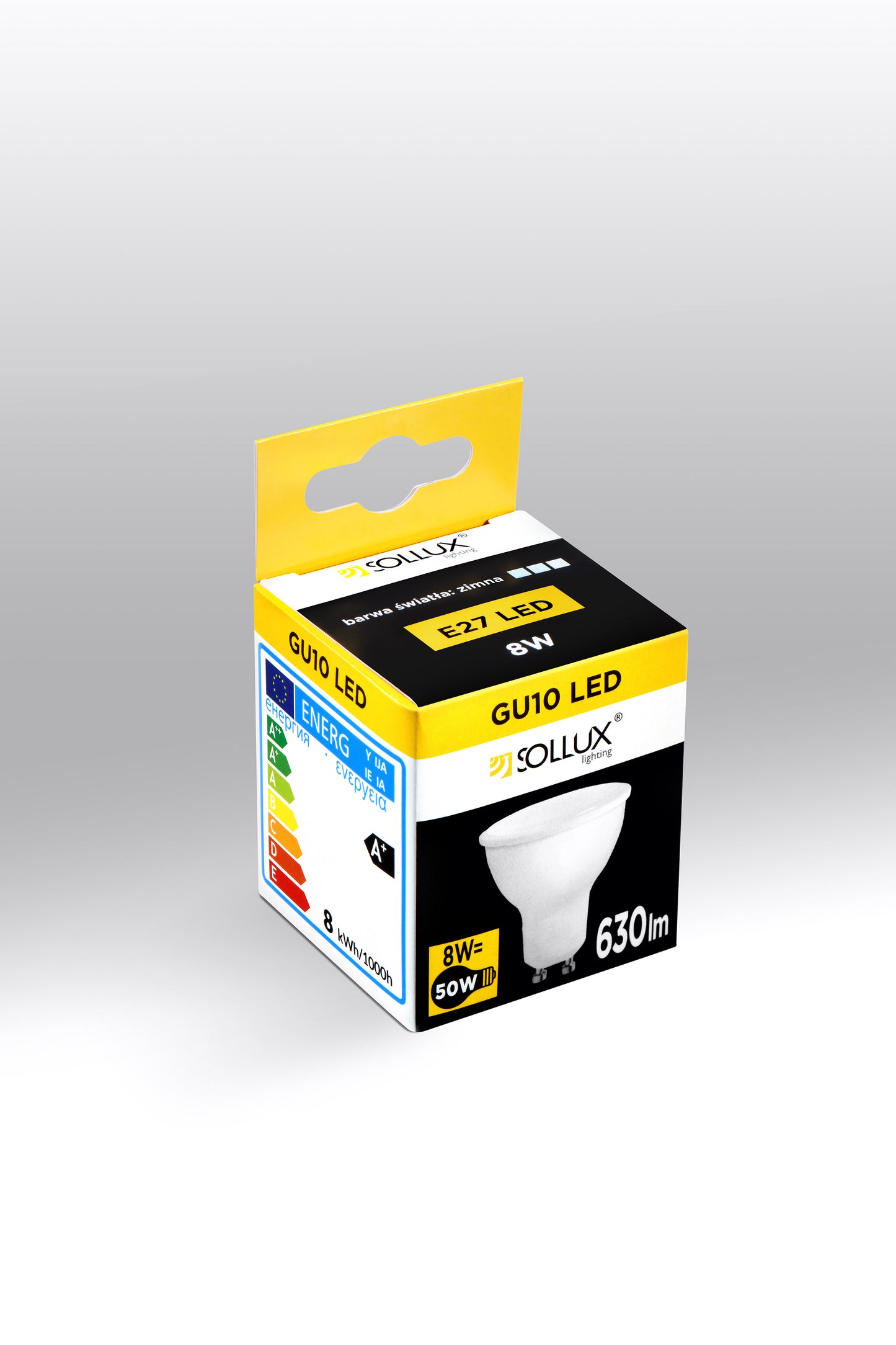 LED bulb GU10 4000K 8W 630lm