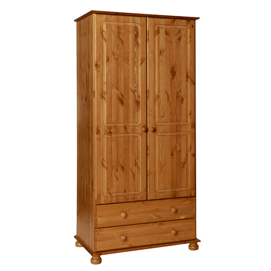 Copenhagen  2 door 2 drawer Wardrobe in Pine