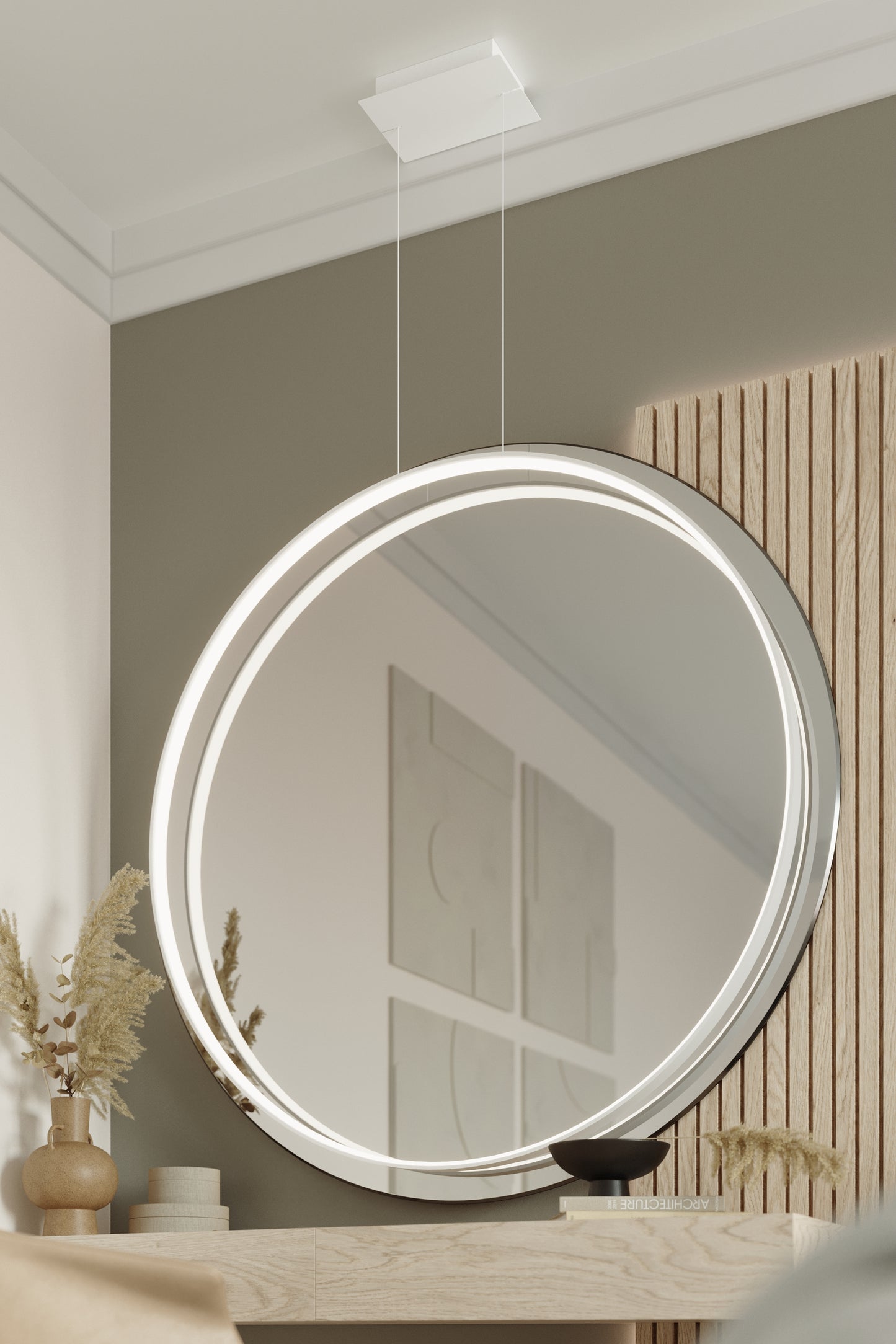 Pendant lamp RIO 55 white 4000K