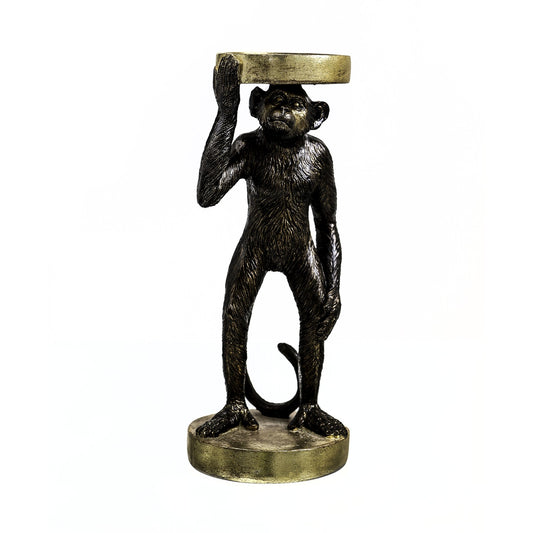 Large Monkey Candle Holder