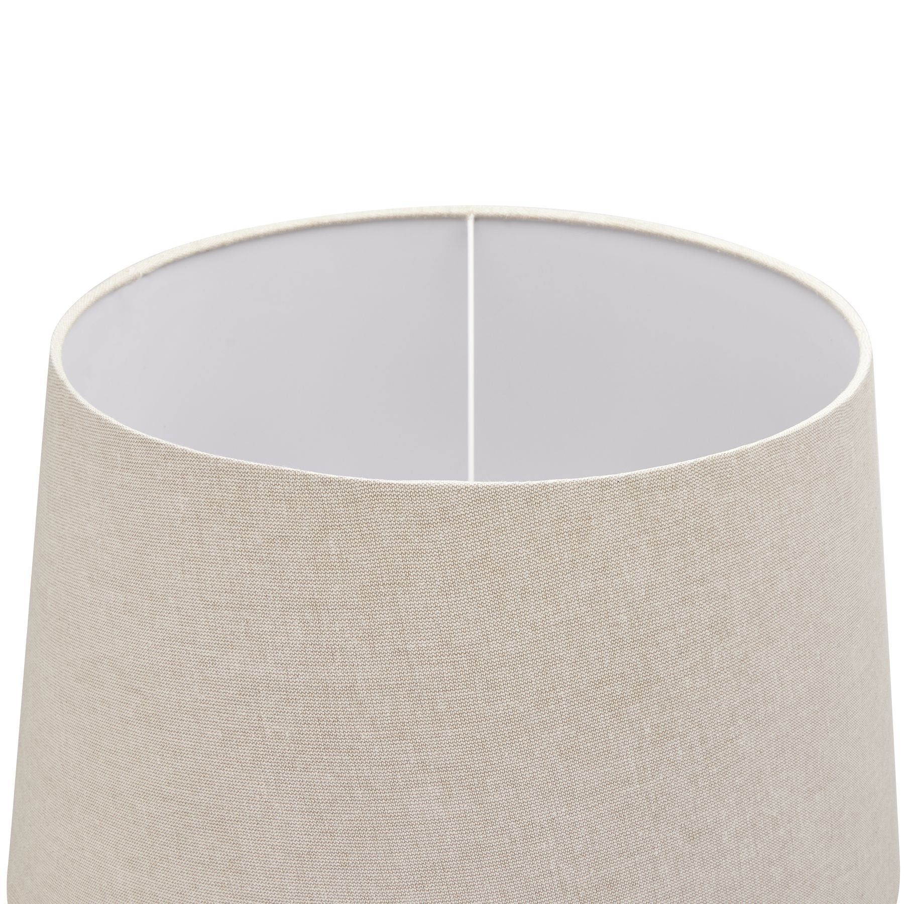 Delaney Grey Pillar Lamp With Linen Shade