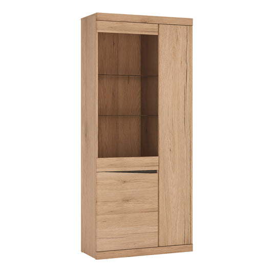 Kensington  Tall 3 door display cabinet in Oak