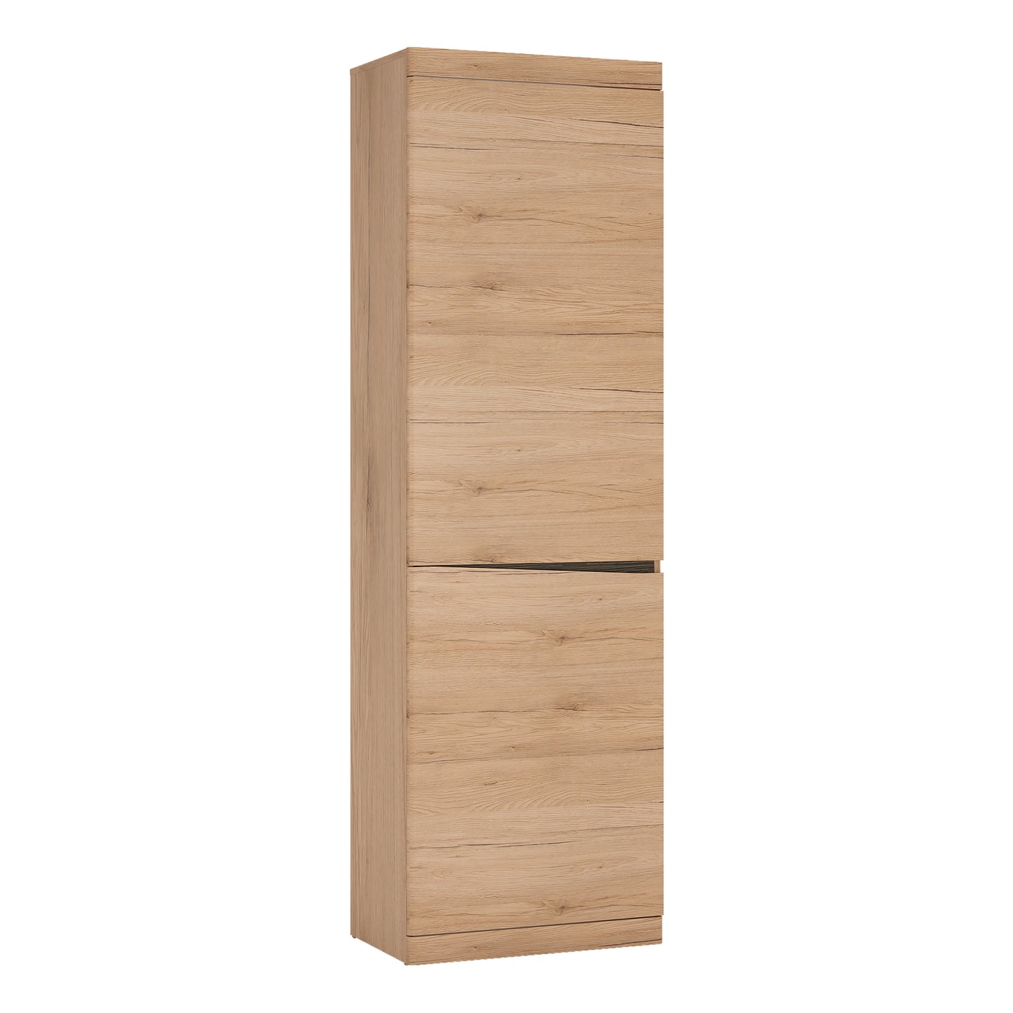 Kensington  Tall Narrow 2 Door Cupboard in Oak