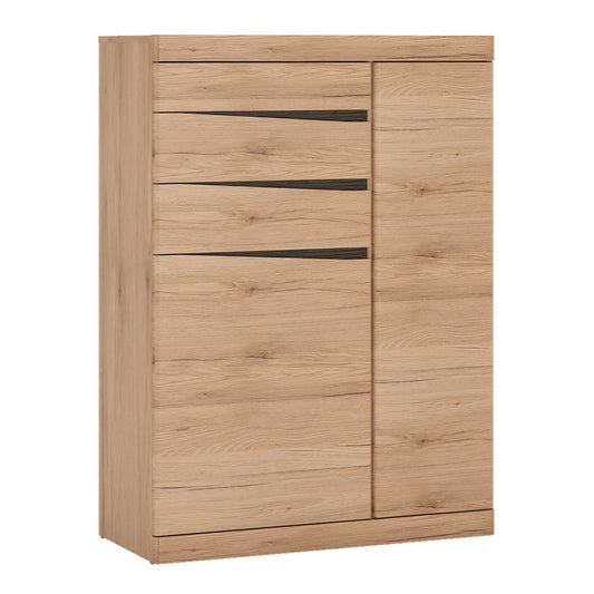 Kensington  2 Door 3 Drawer Cabinet in Oak