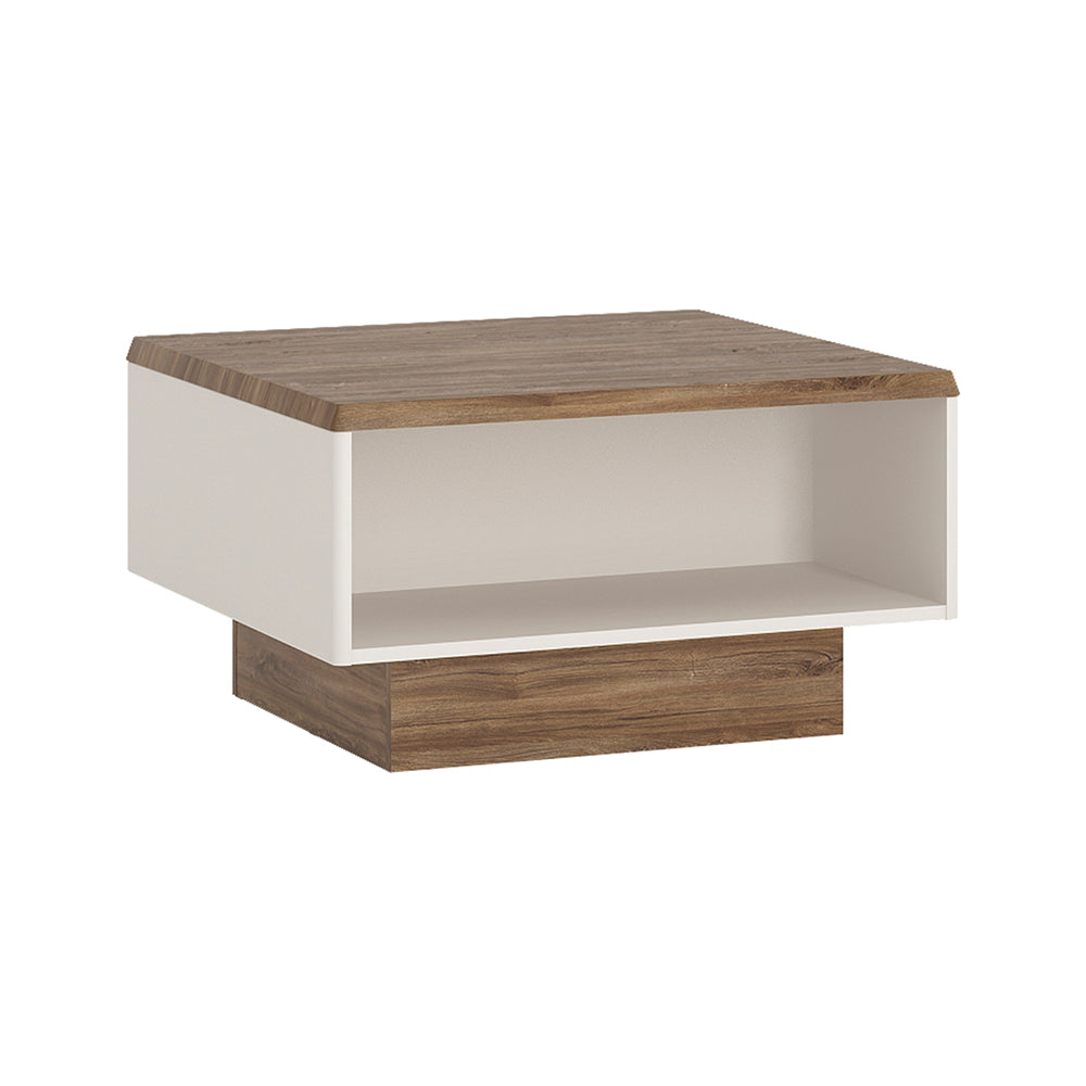 Toledo  coffee table in White and Oak