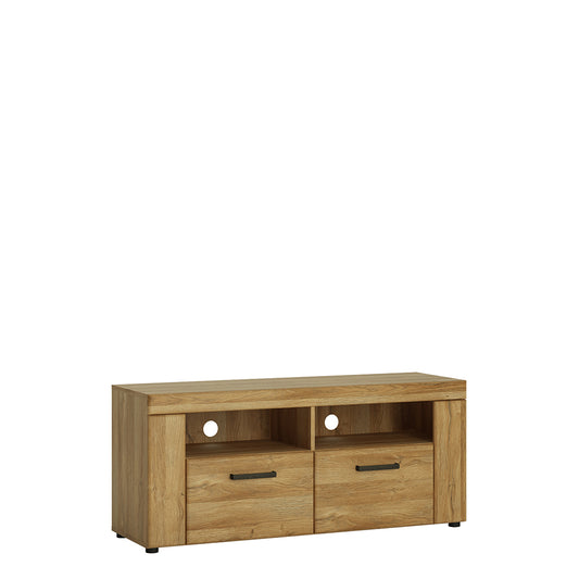 Cortina  2 drawer TV cabinet in Grandson Oak