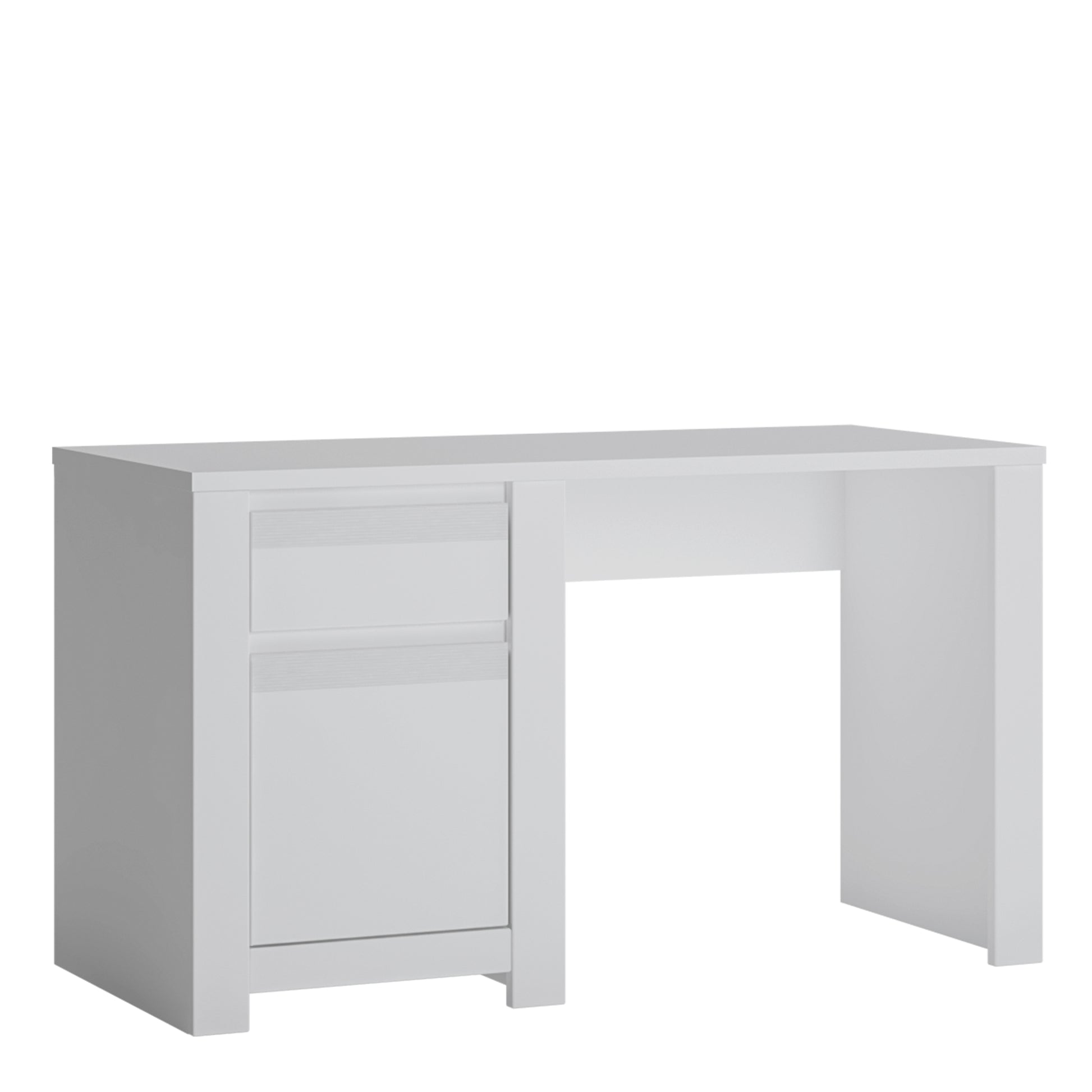 Novi  1 Door 1 Drawer Desk in Alpine White