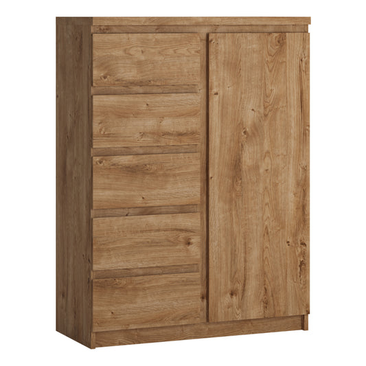 Fribo Oak Fribo 1 door 5 drawer cabinet in Oak