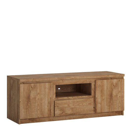 Fribo Oak Fribo 2 door 1 drawer 136 cm wide TV cabinet in Oak