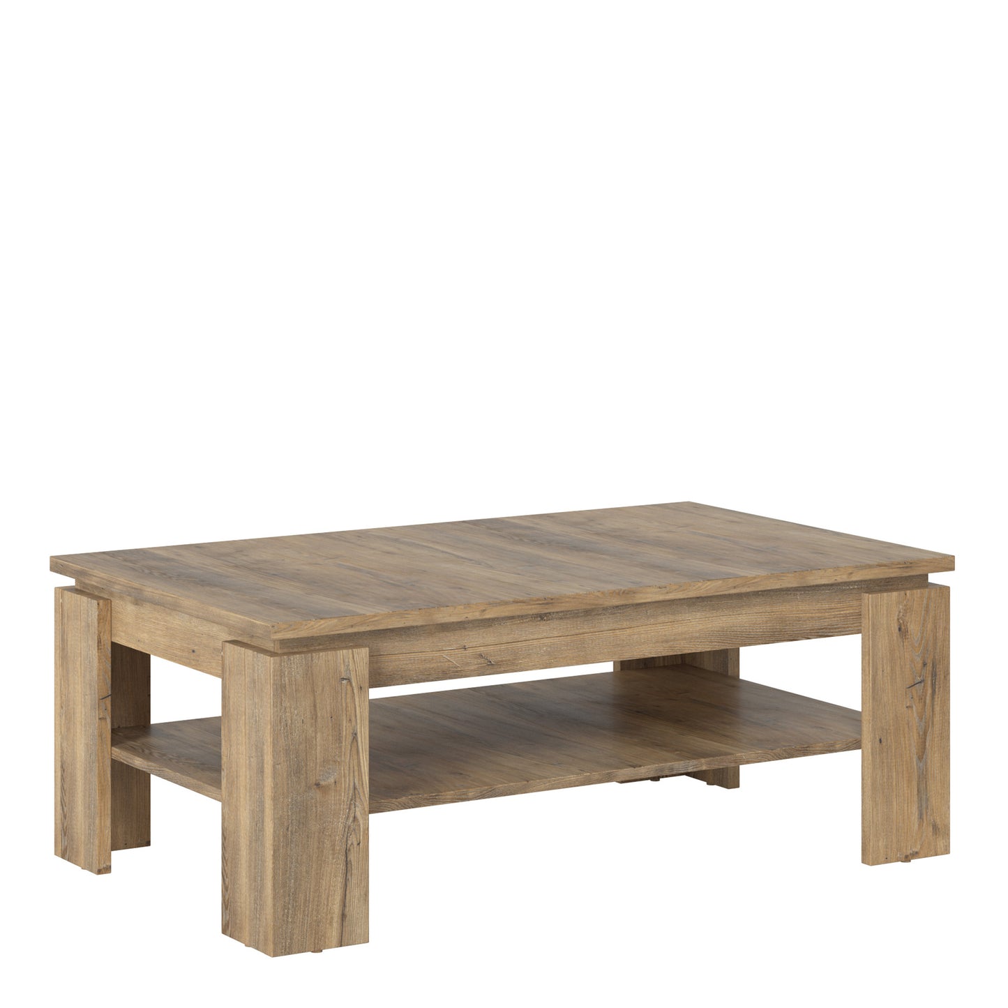 Rapallo  Large coffee table in Chestnut and Matera Grey