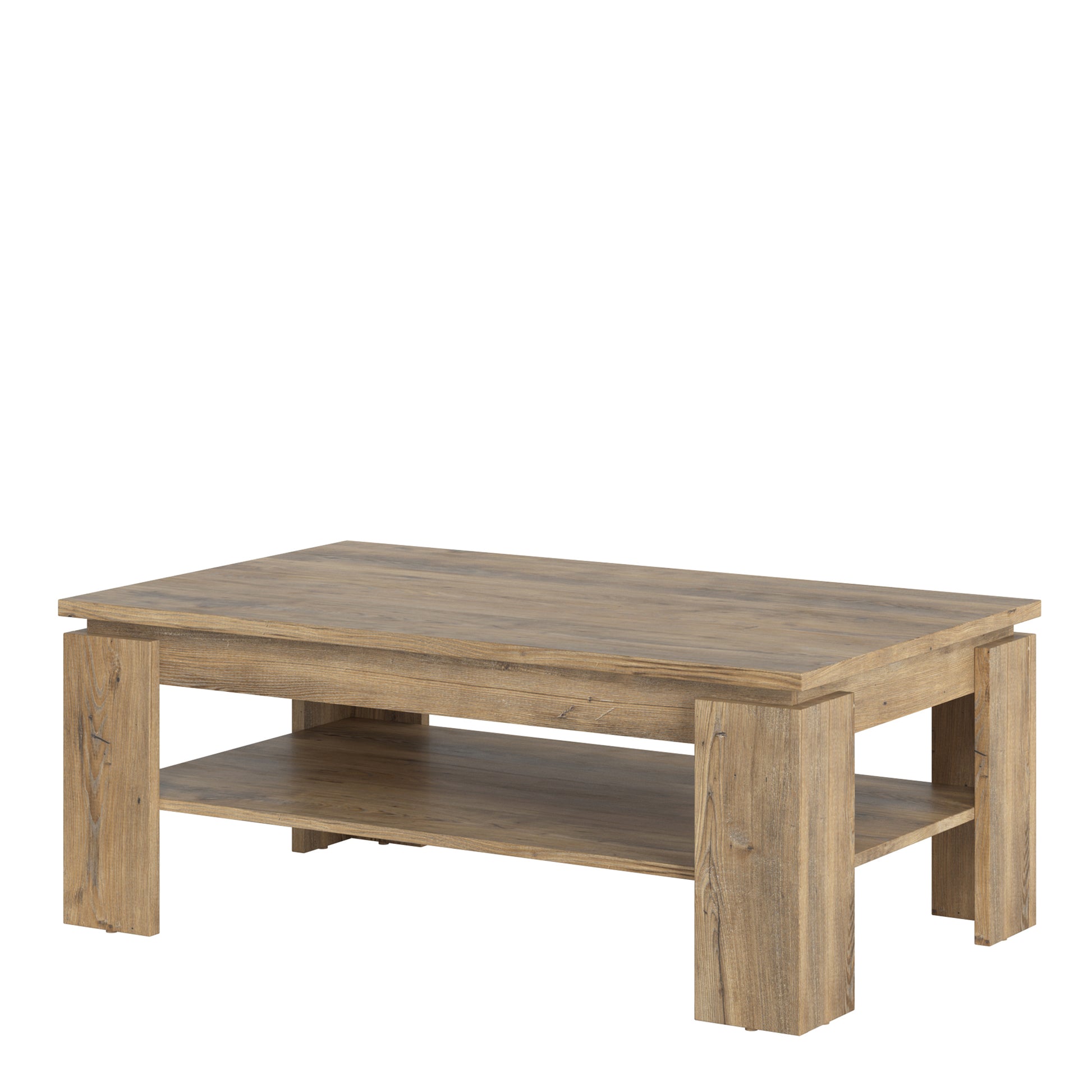 Rapallo  Large coffee table in Chestnut and Matera Grey