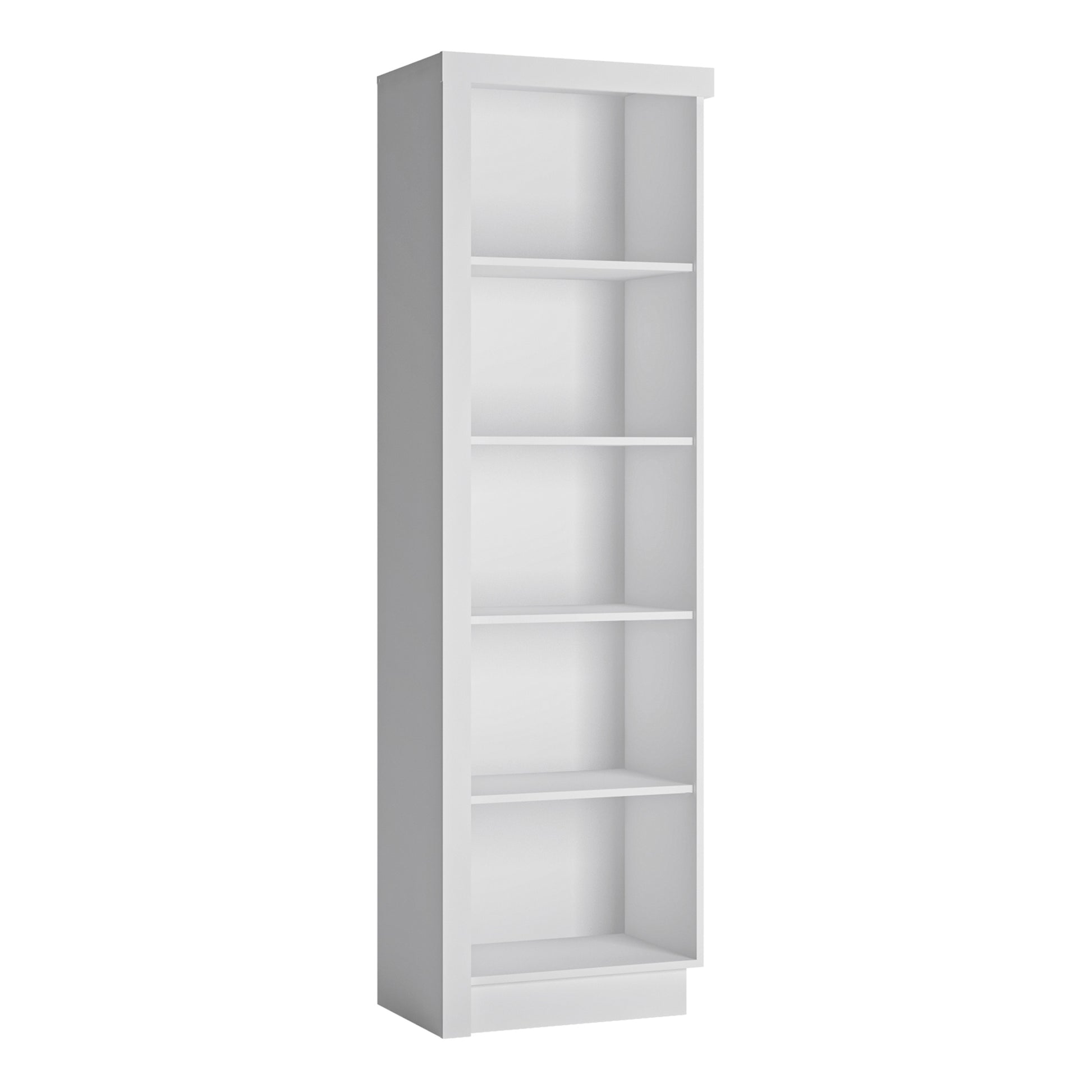 Lyon  Bookcase (RH) in White and High Gloss