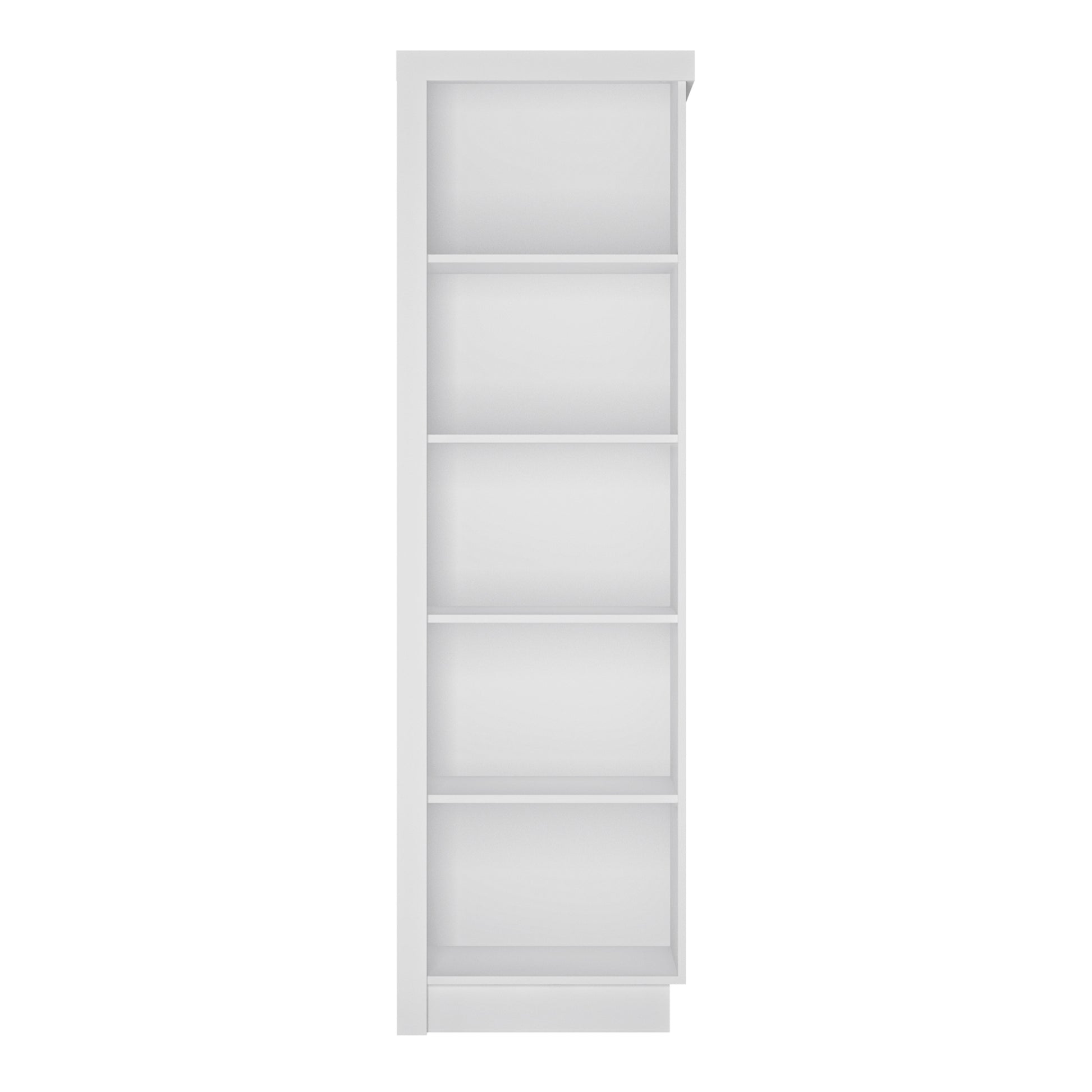 Lyon  Bookcase (RH) in White and High Gloss