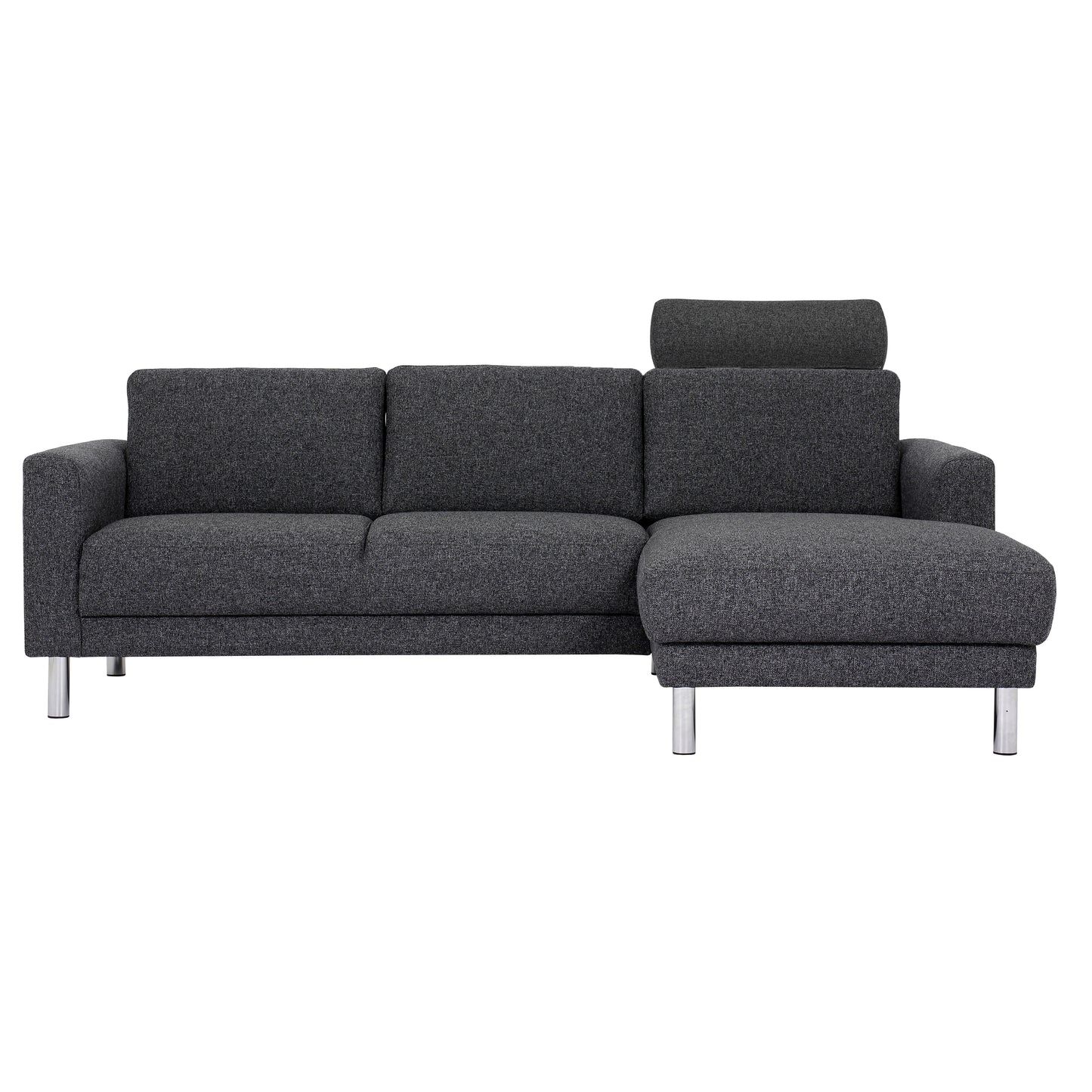 Cleveland  Chaiselongue Sofa (RH) in Nova Anthracite