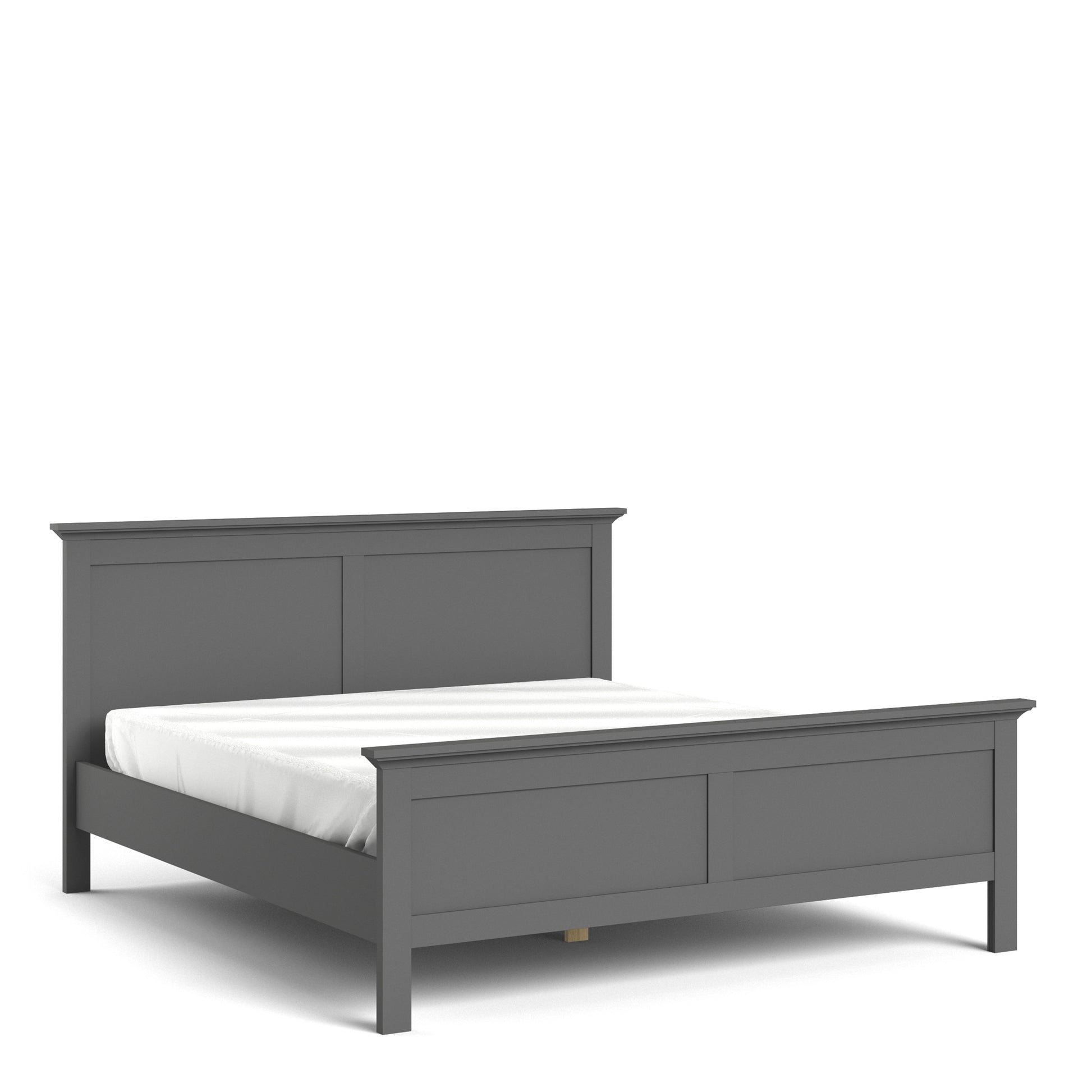 Paris  Super King Bed (180 x 200) in Matt Grey