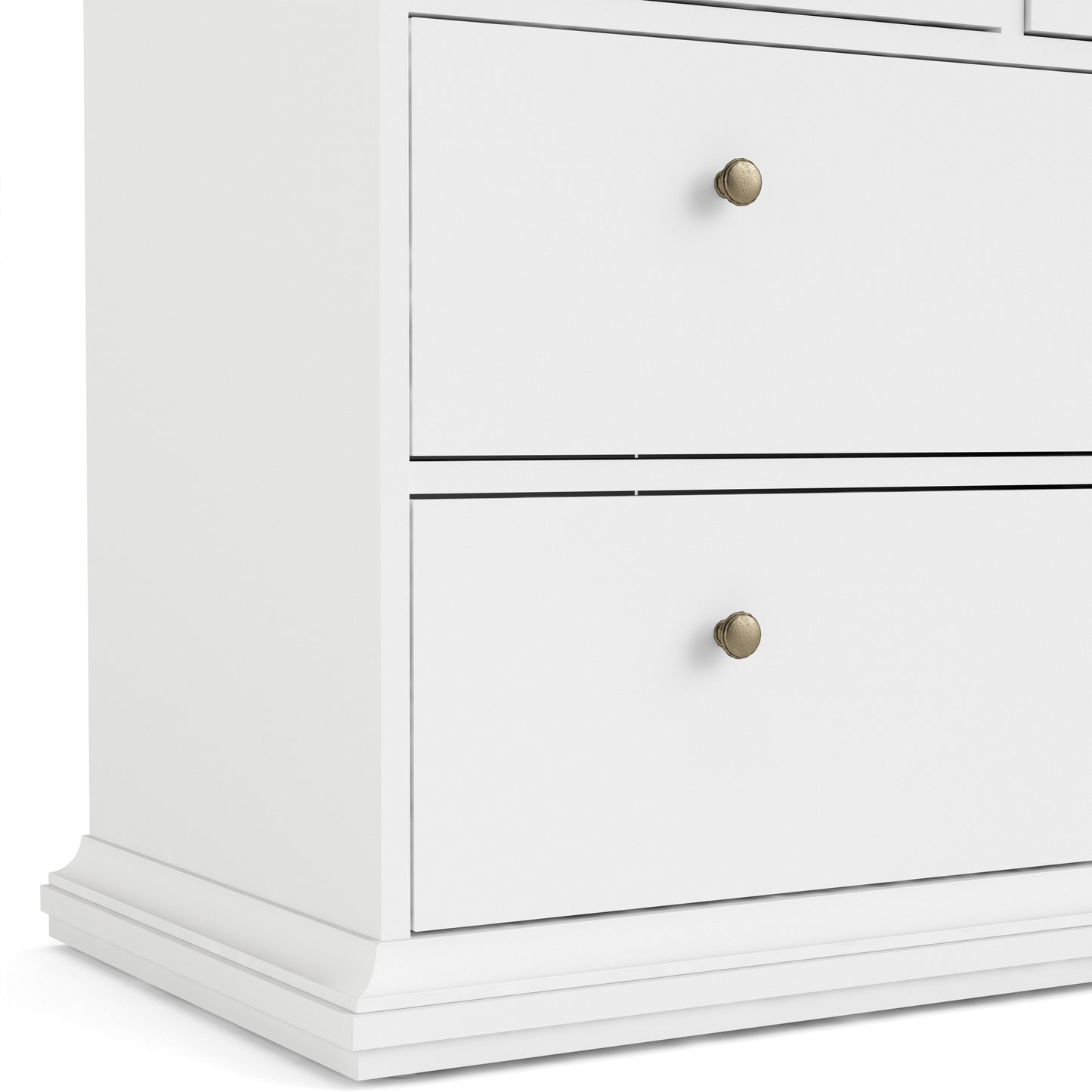 Paris  Chest of 4 Drawers in White and Oak