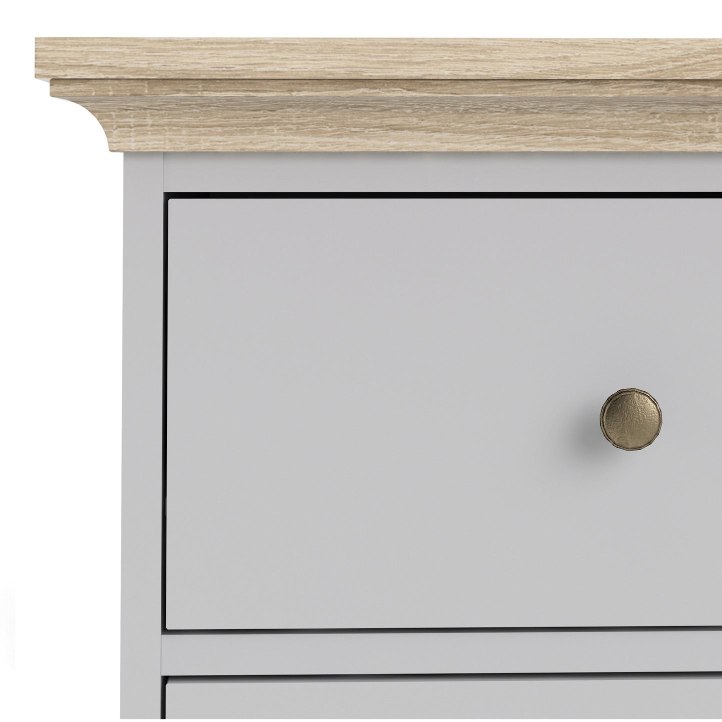 Paris  Chest of 6 Drawers in White and Oak