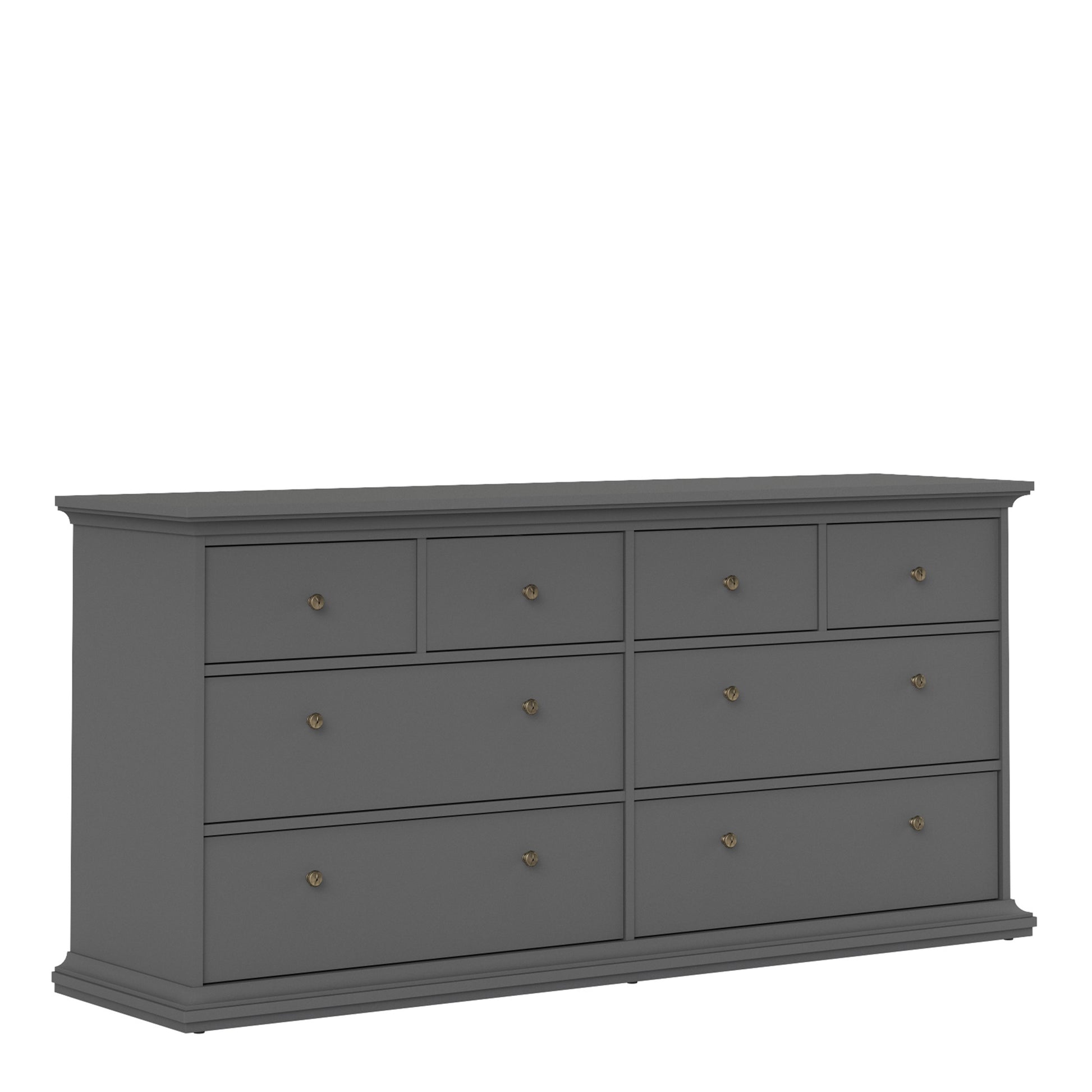 Paris  Chest of 8 Drawers in Matt Grey