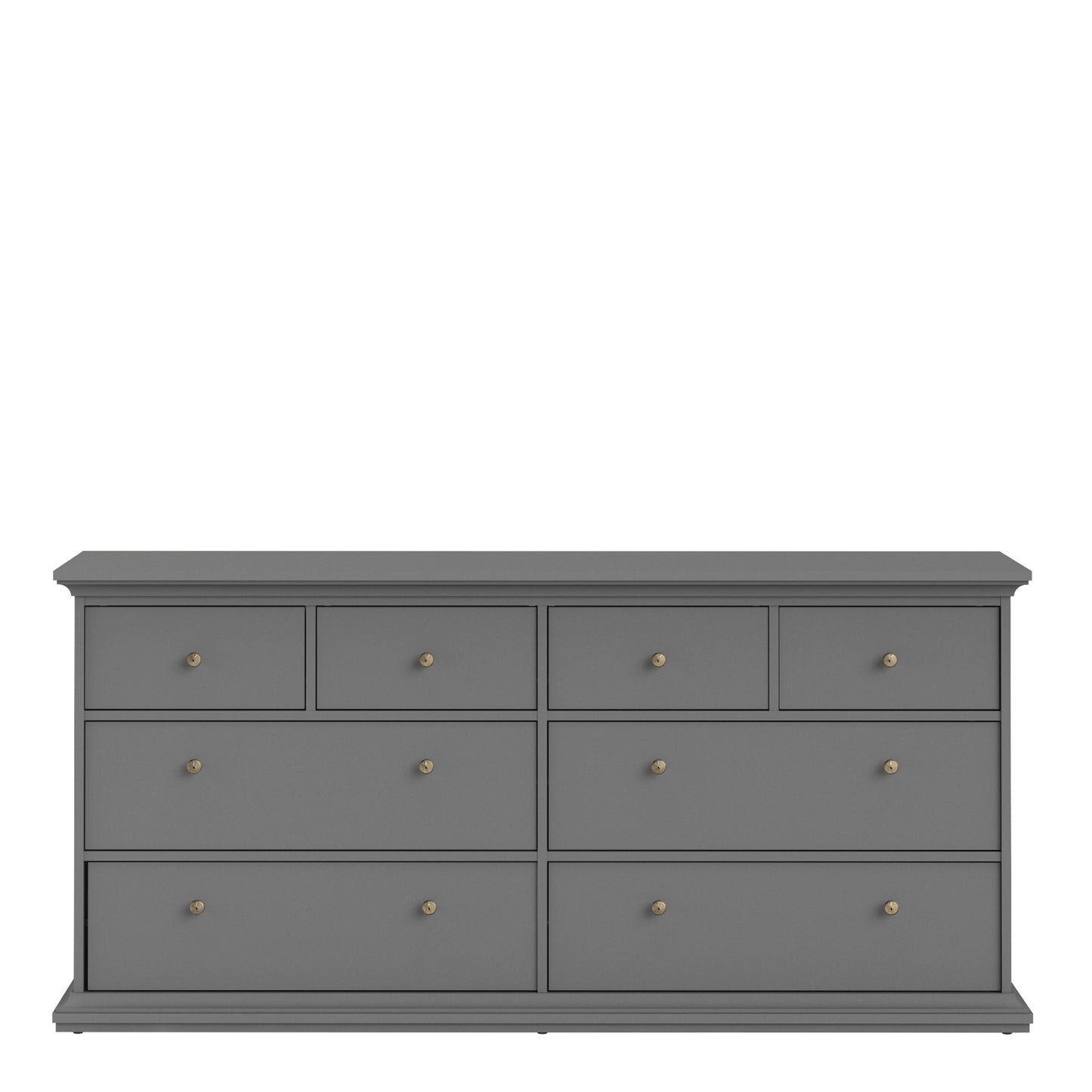 Paris  Chest of 8 Drawers in Matt Grey