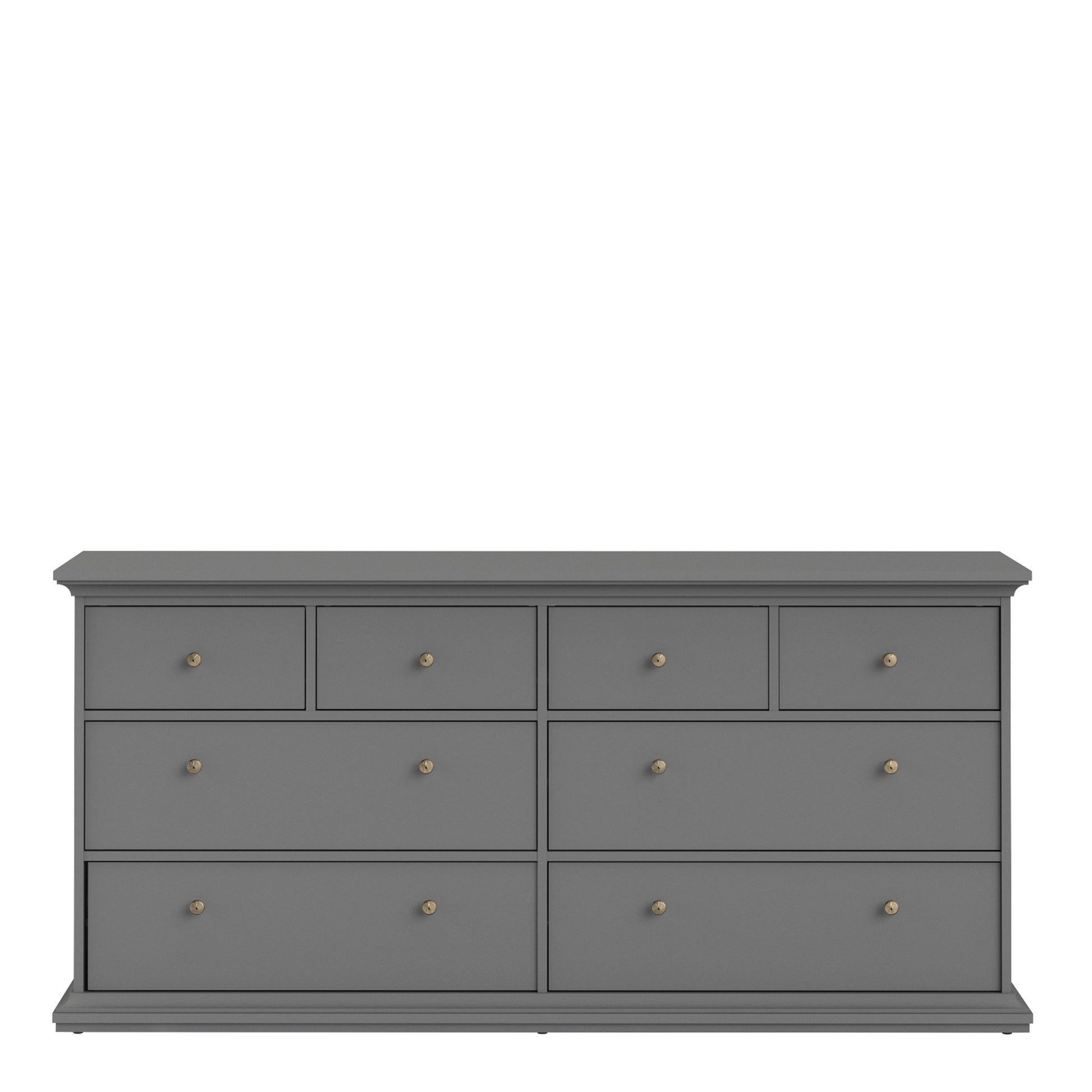 Paris  Chest of 8 Drawers in Matt Grey