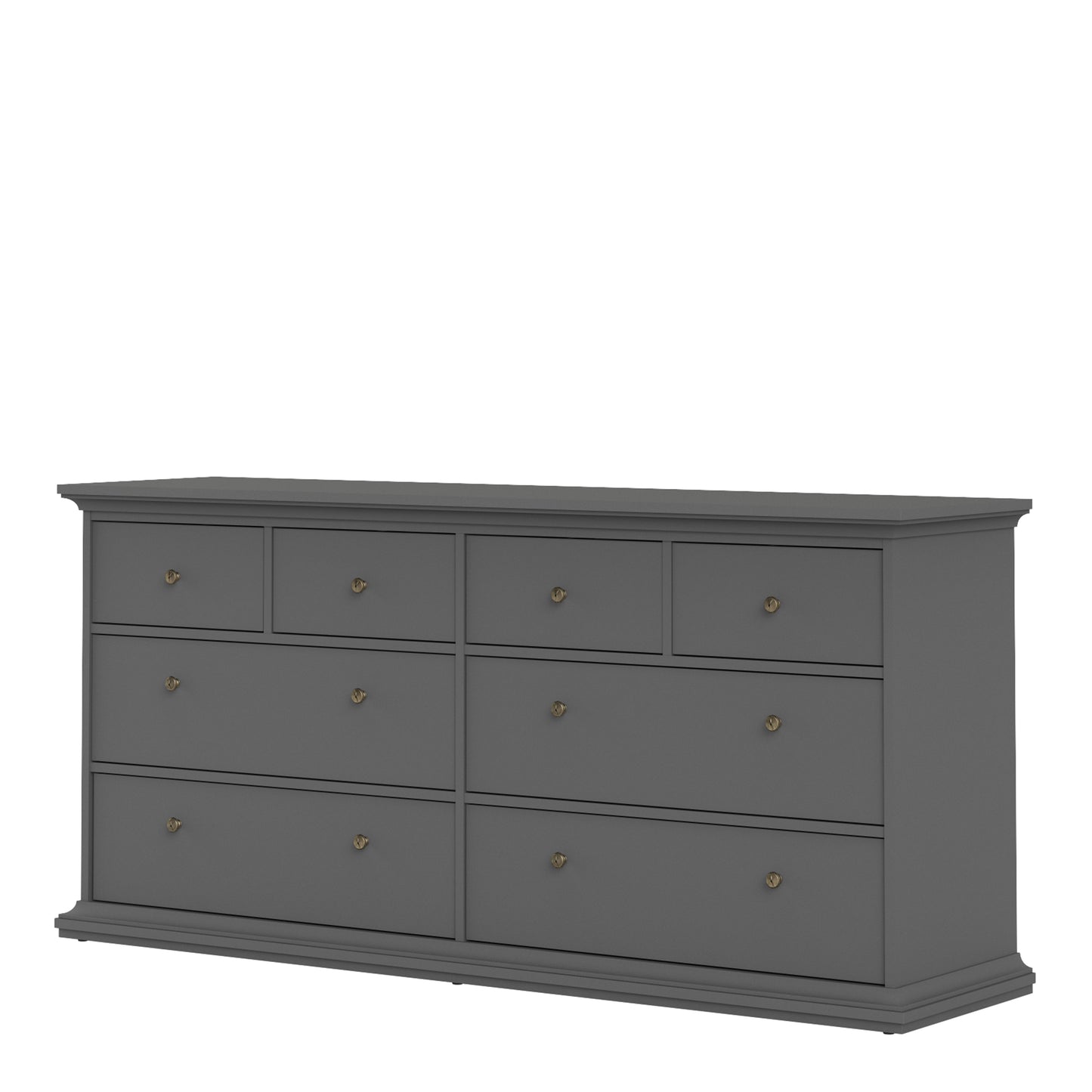 Paris  Chest of 8 Drawers in Matt Grey