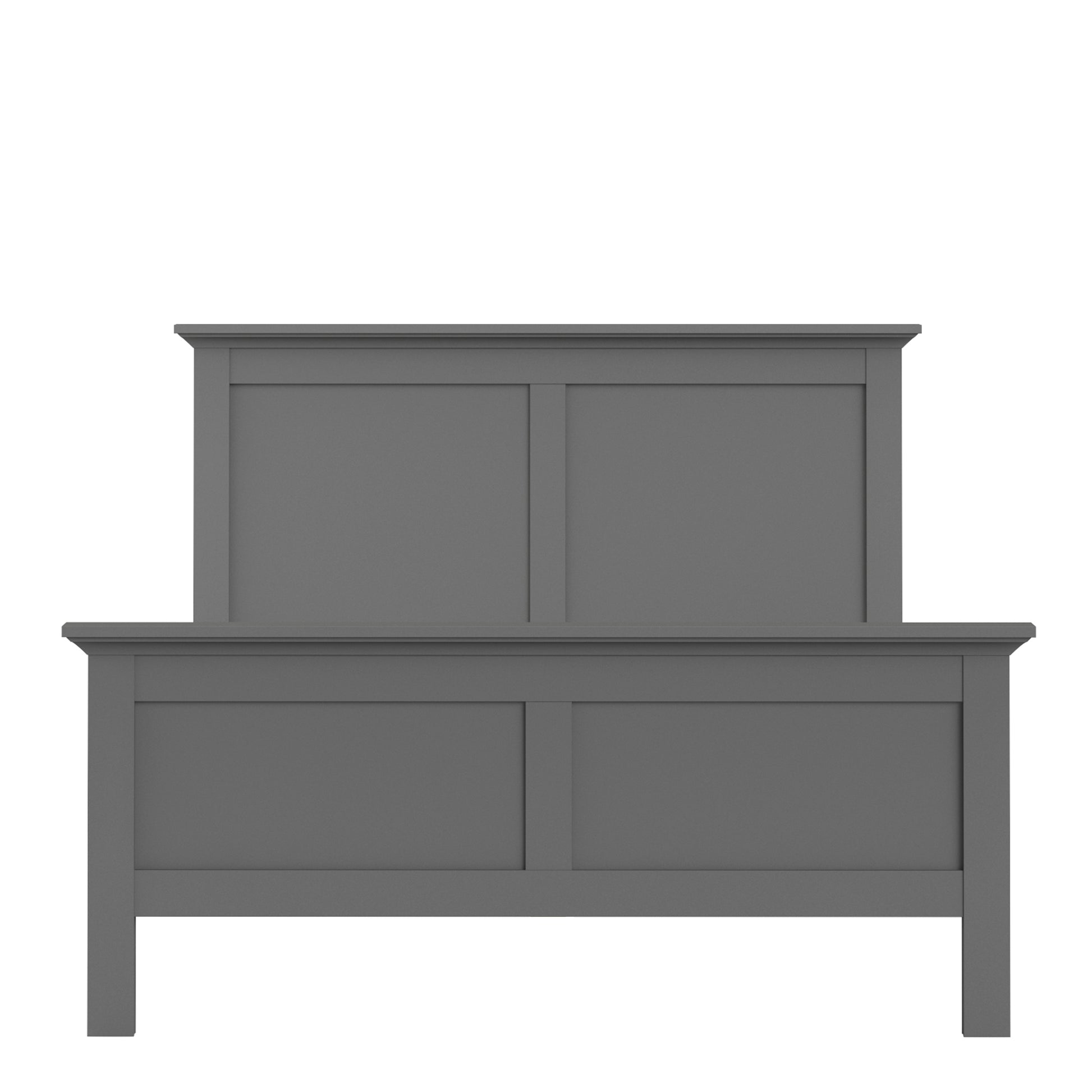 Paris  Double Bed 4ft6 (140 x 200) in Matt Grey