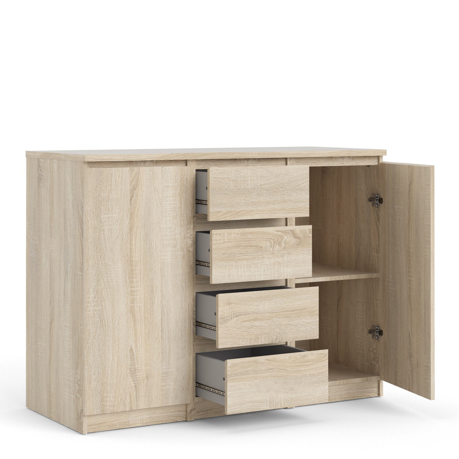 Naia  Sideboard - 4 Drawers 2 Doors in Oak structure