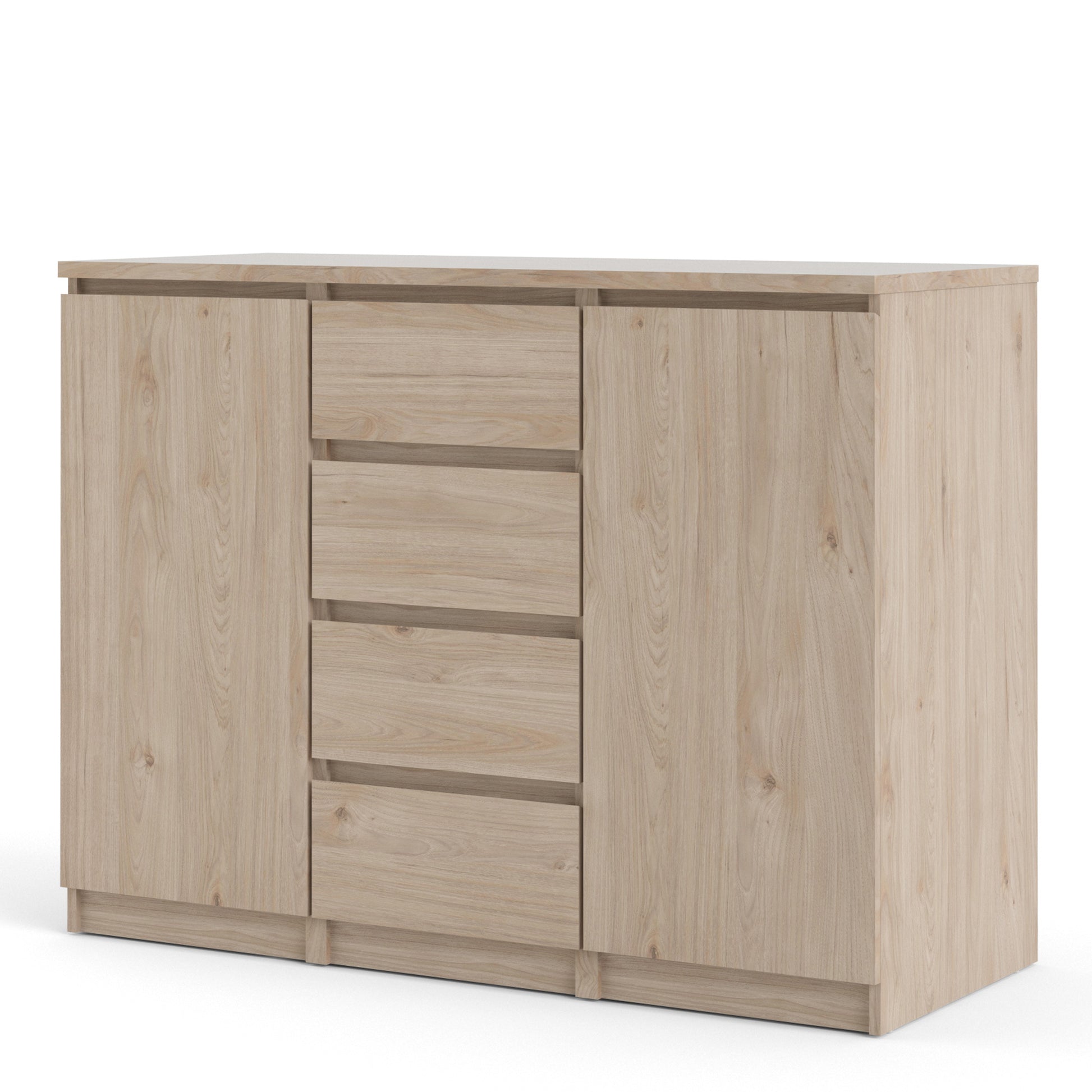 Naia  Sideboard 4 Drawers 2 Doors in Jackson Hickory Oak