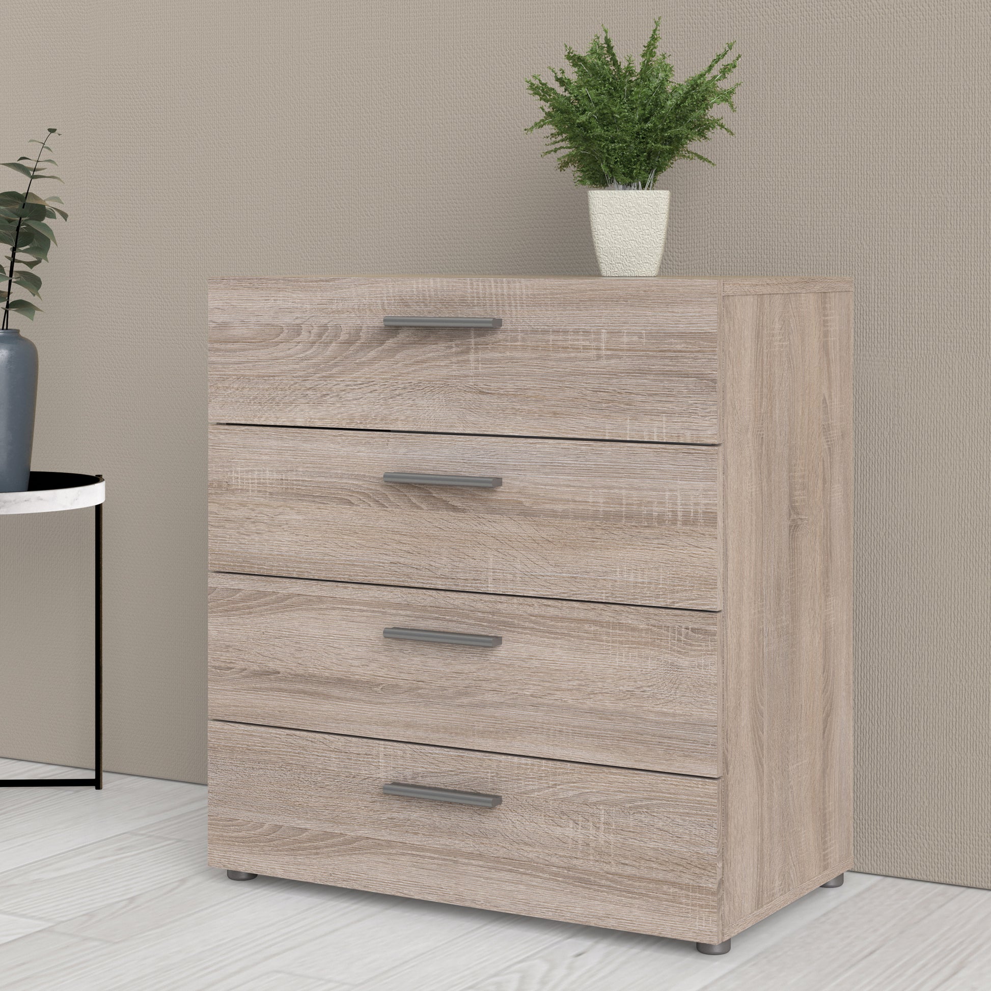 Pepe  Chest of 4 Drawers in Truffle Oak