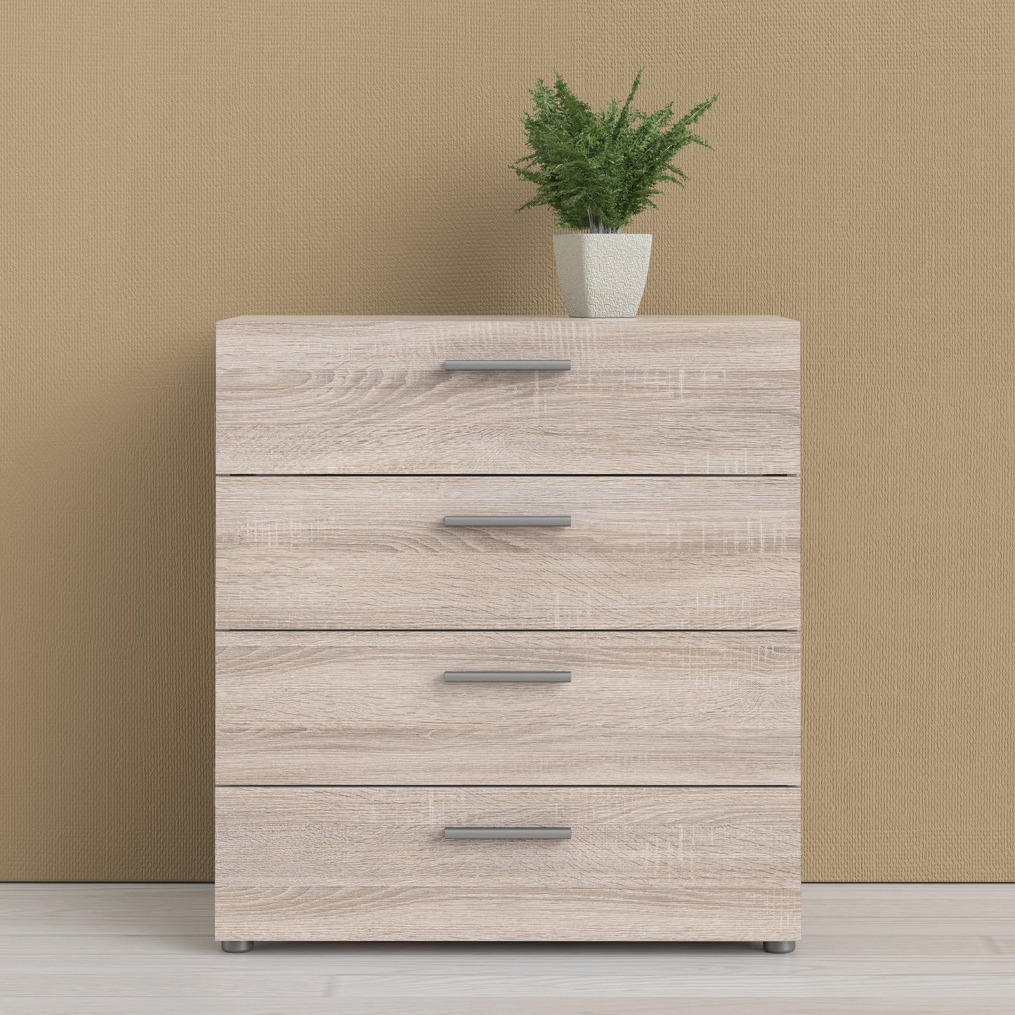 Pepe  Chest of 4 Drawers in Truffle Oak