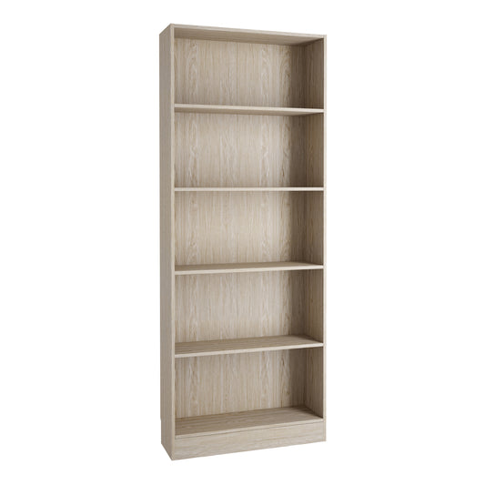 Basic  Tall Wide Bookcase (4 Shelves) in Oak