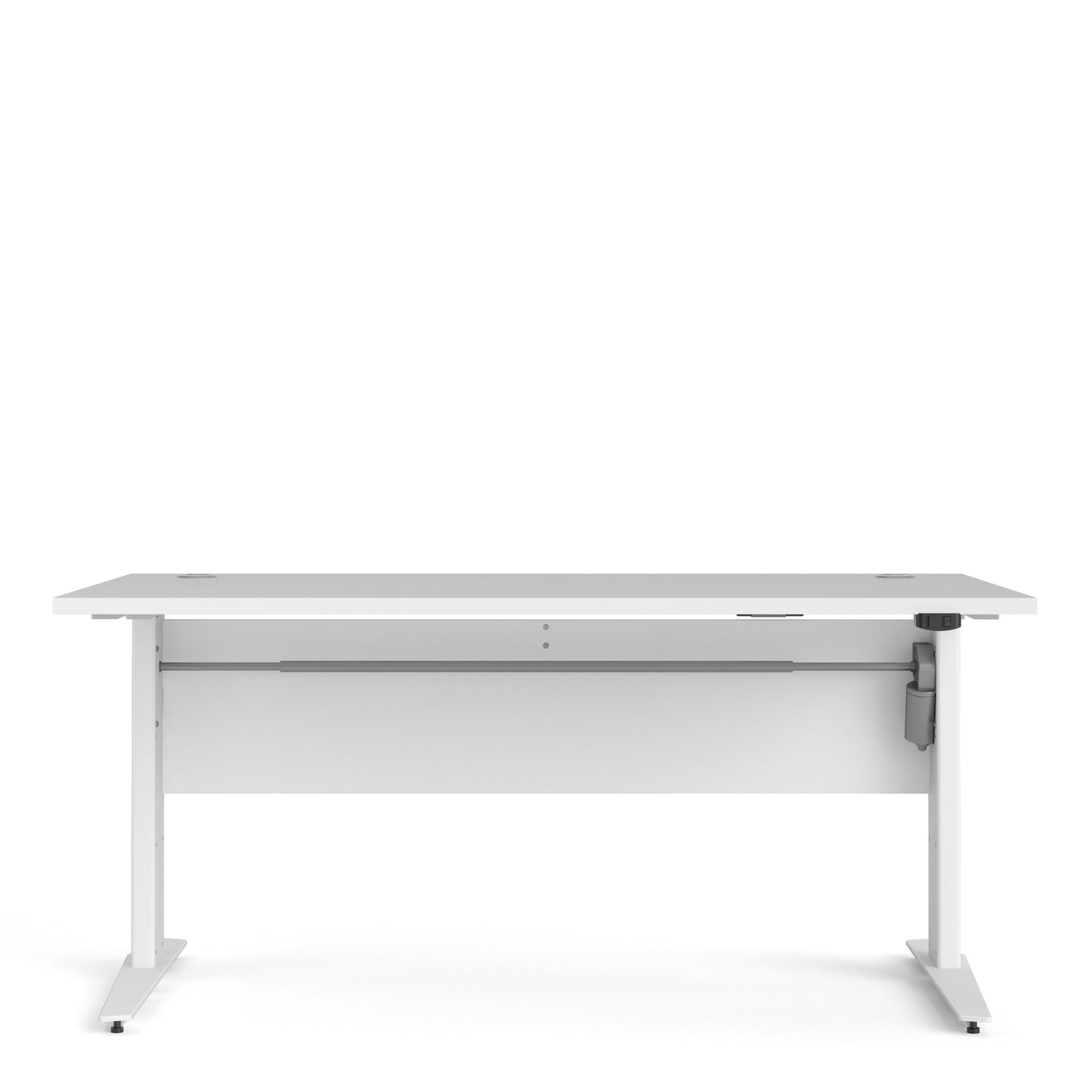 Prima  Desk 150 cm in White with Height adjustable legs with electric control in White