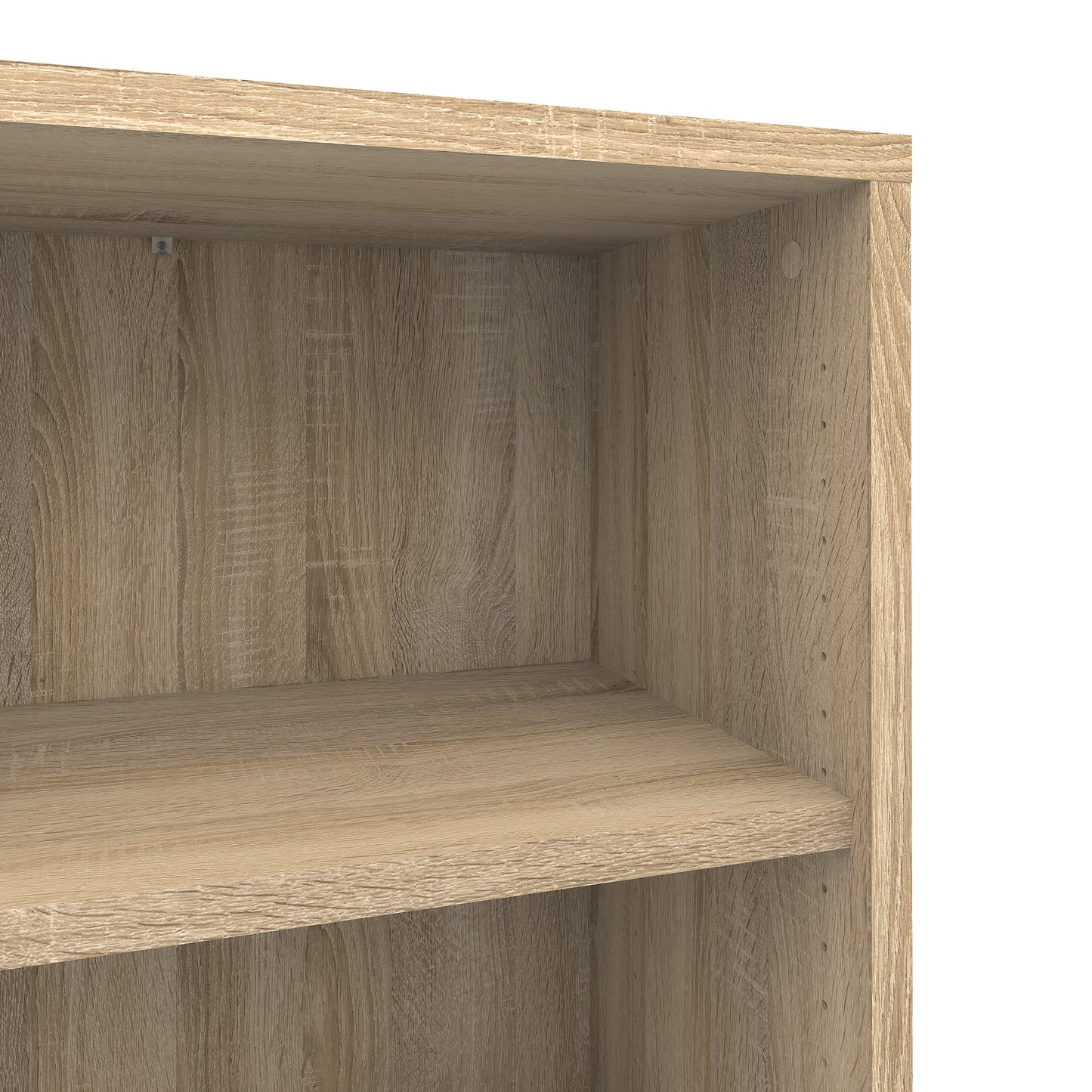 Prima  Bookcase 5 Shelves with 2 Doors in Oak