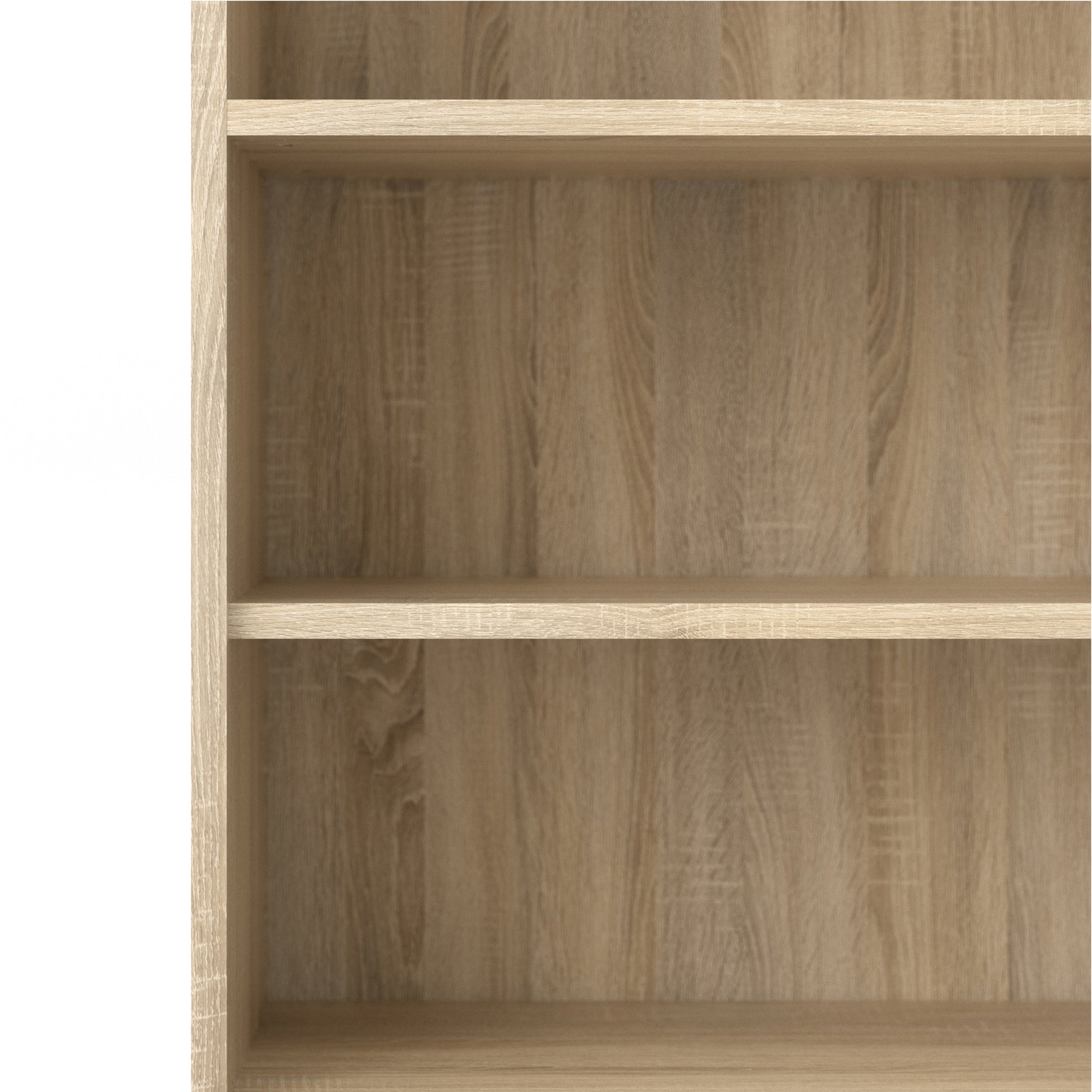 Prima  Bookcase 5 Shelves with 2 Doors in Oak