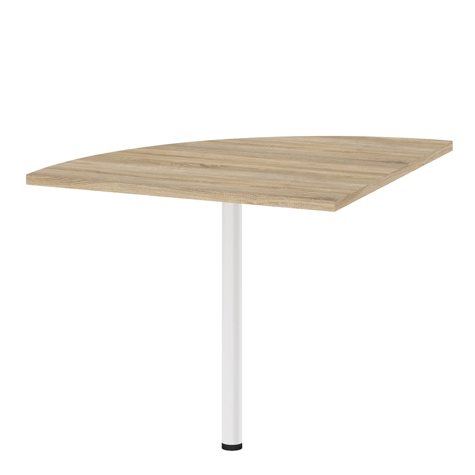 Prima  Corner desk top in Oak with White legs